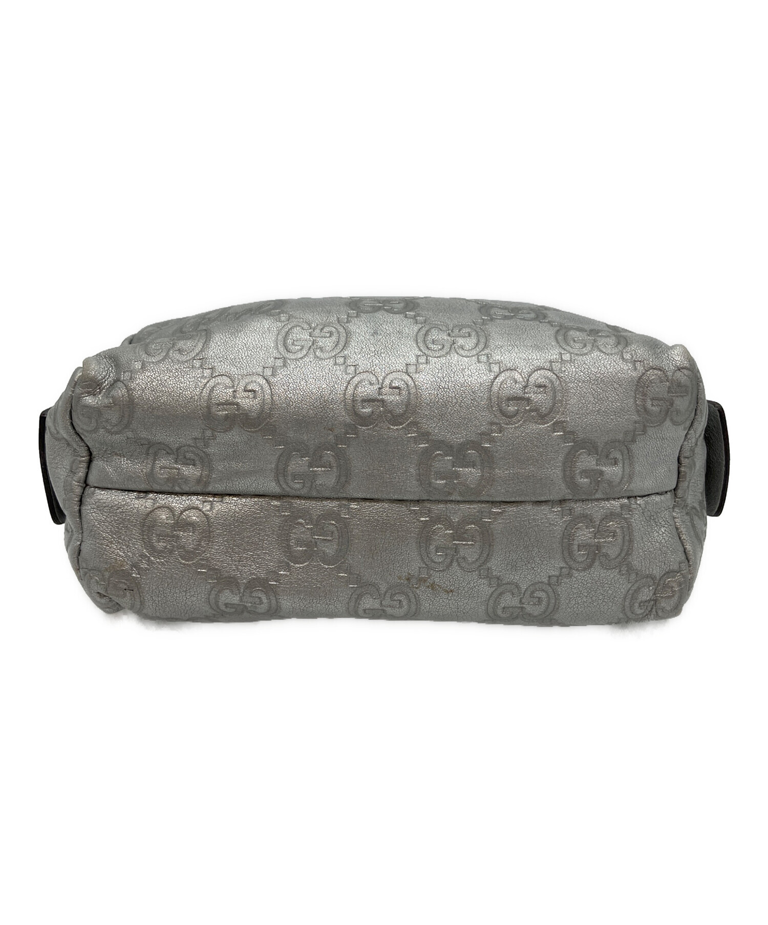 中古・古着通販】GUCCI (グッチ) GG コスメポーチ シルバー｜ブランド 