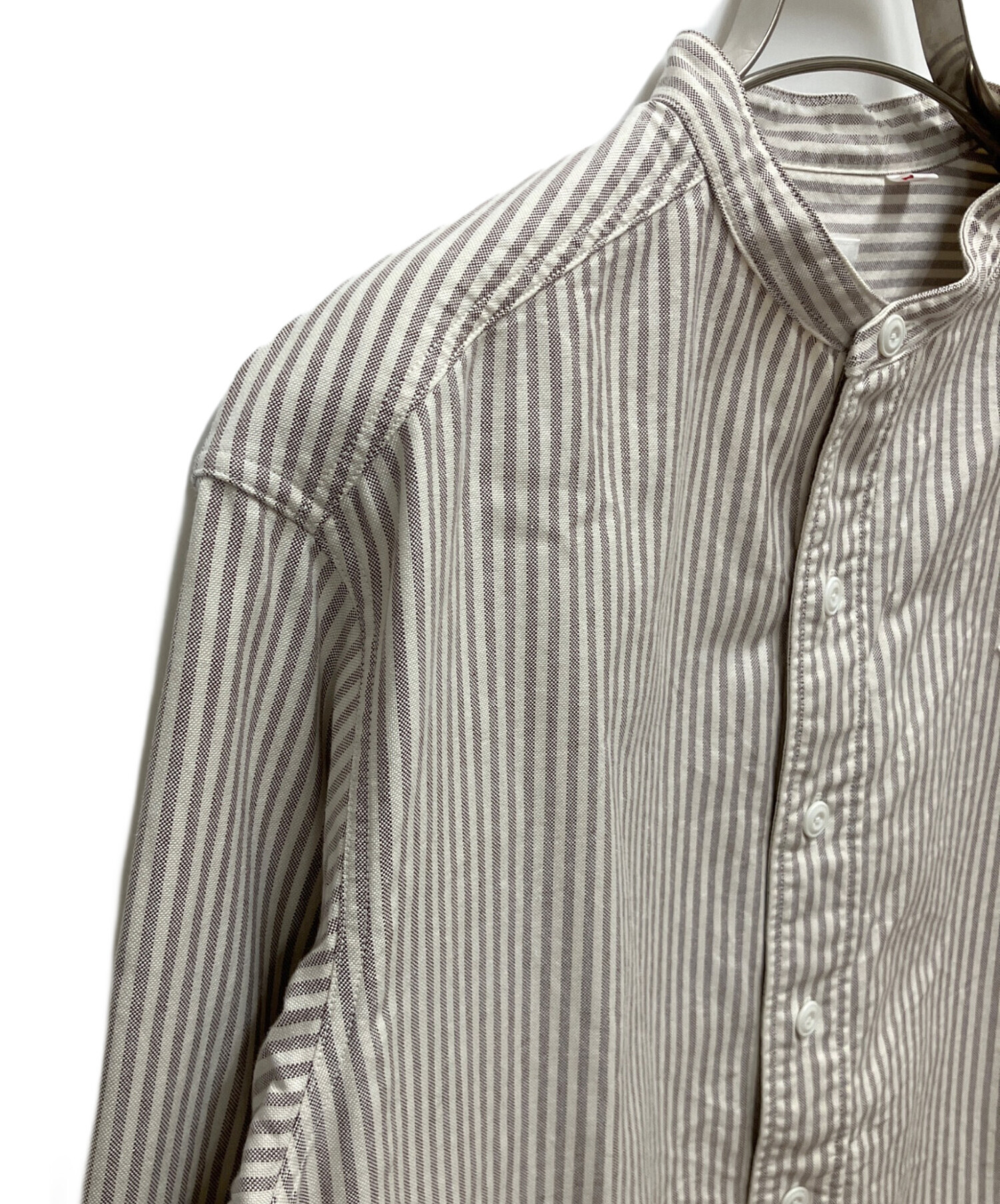 DANTON/ダントンのバンドカラー長袖シャツ　送料無料　グレー　38サイズ 中古・古着通販】DANTON (ダントン) バンドカラー長袖シャツ グレー