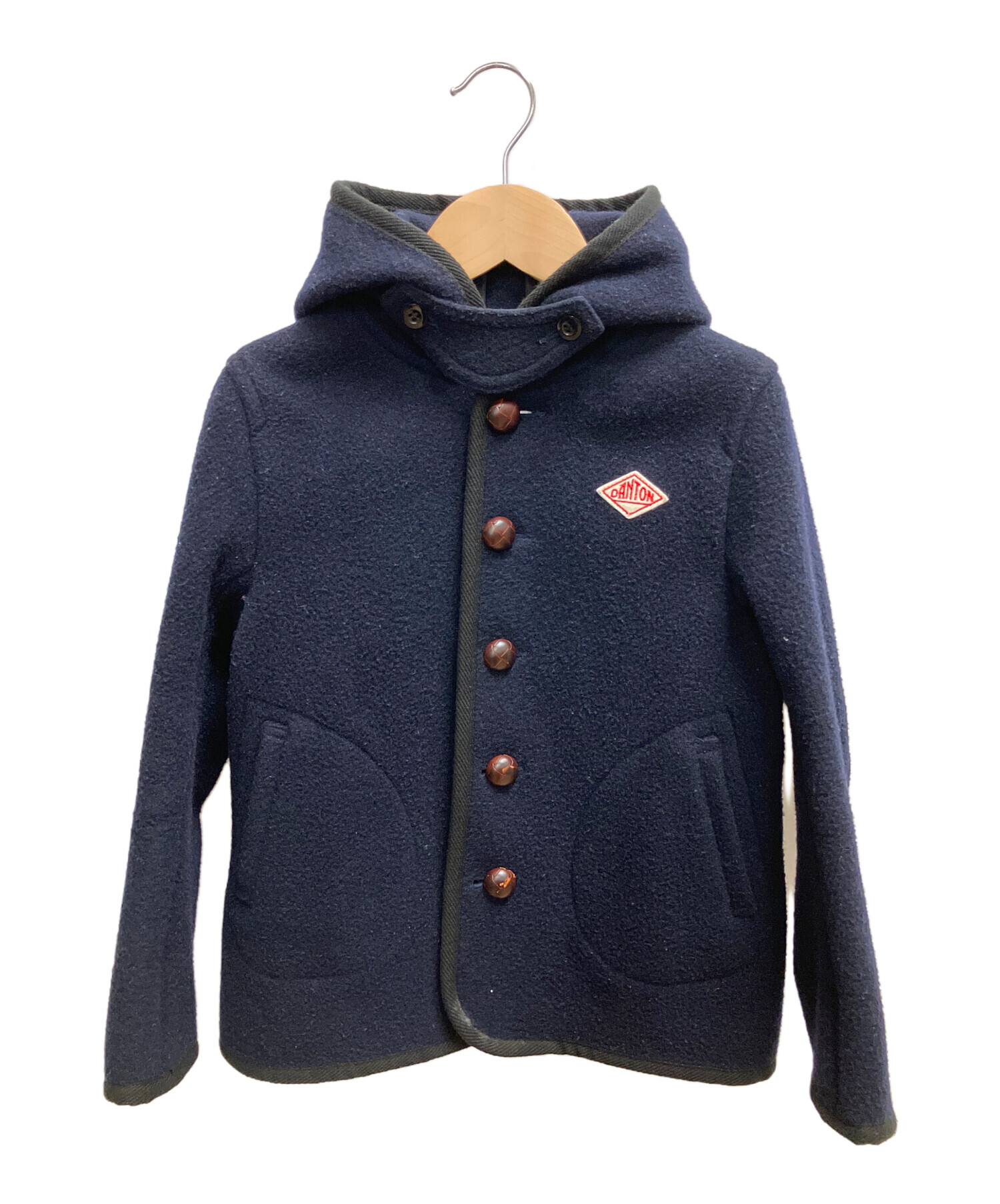 中古・古着通販】DANTON (ダントン) WOOL MOSSER HOOD JACKET ネイビー