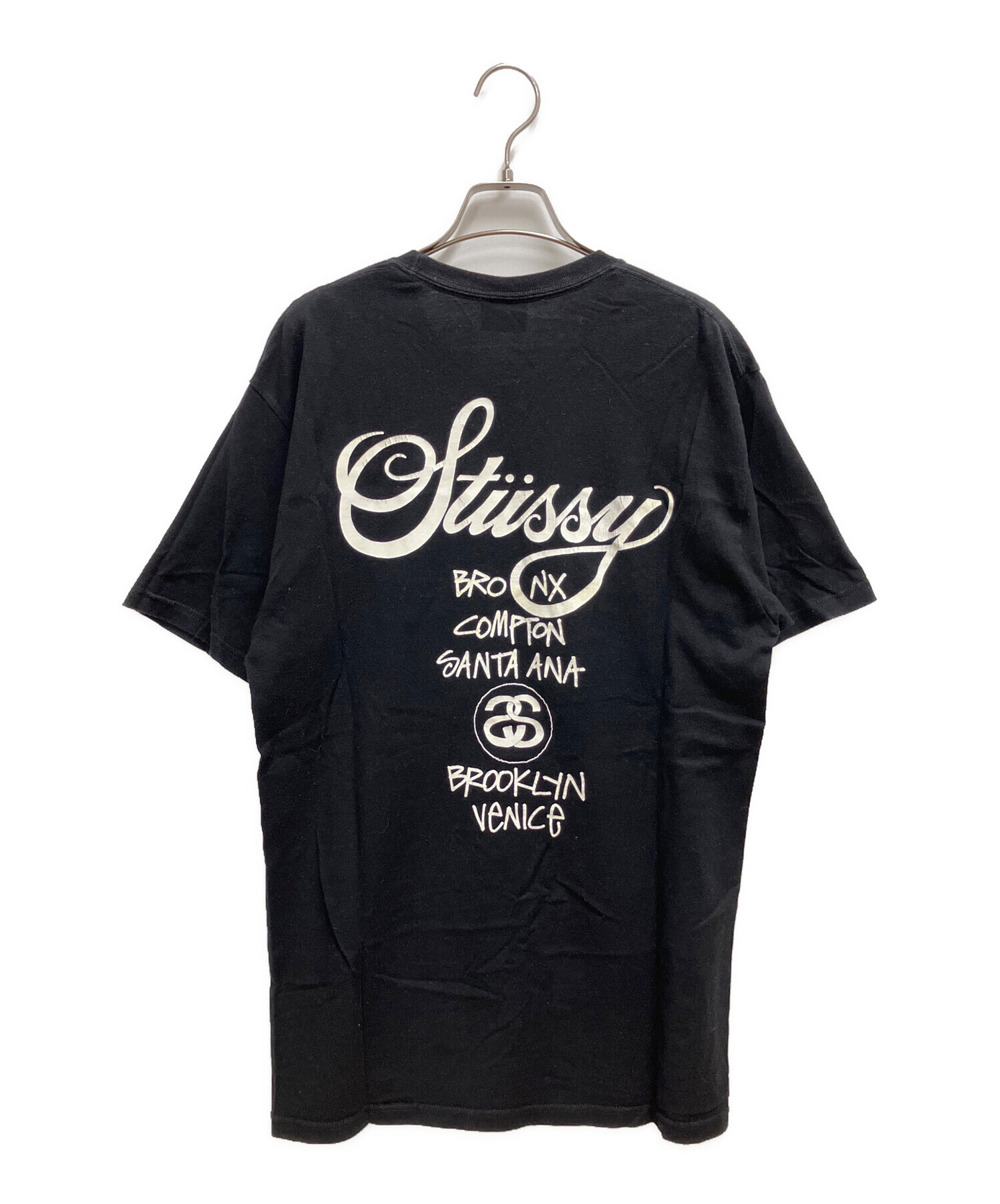 中古・古着通販】stussy (ステューシー) 半袖カットソー ブラック 