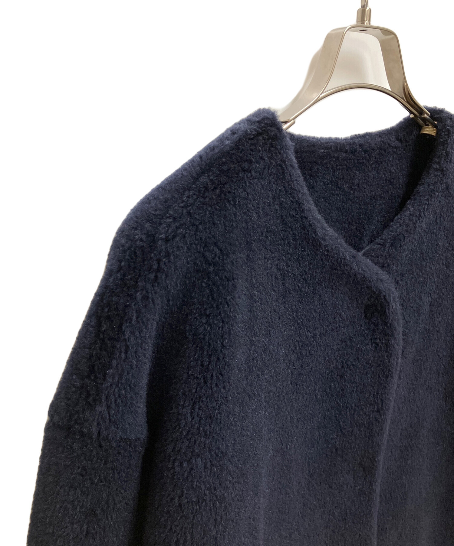 中古・古着通販】THREE DOTS (スリードッツ) ボアジャケット ネイビー