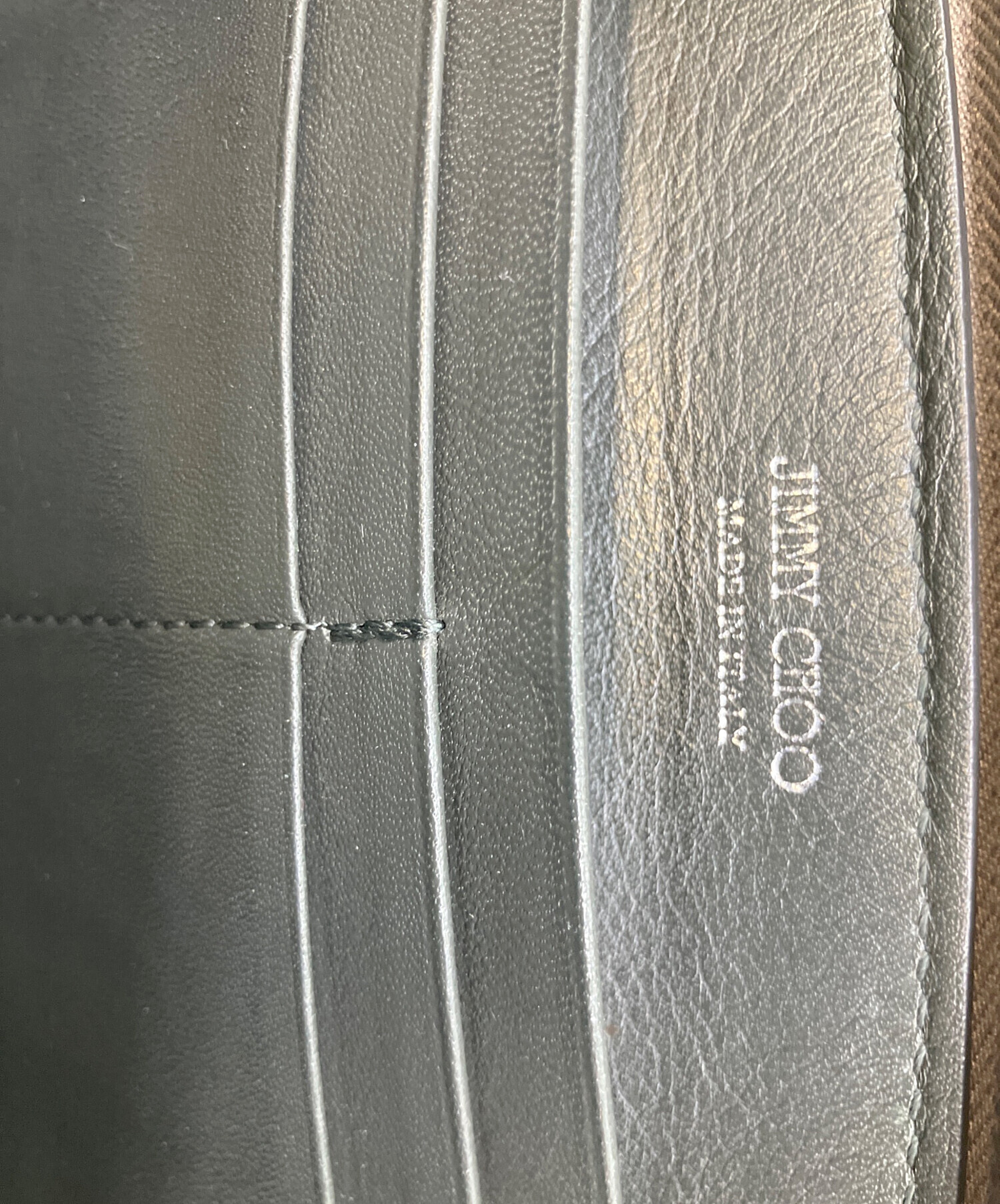 中古・古着通販】JIMMY CHOO (ジミーチュウ) 長財布 グレー 中古・古着通販】JIMMY CHOO (ジミーチュウ) 長財布 グレー