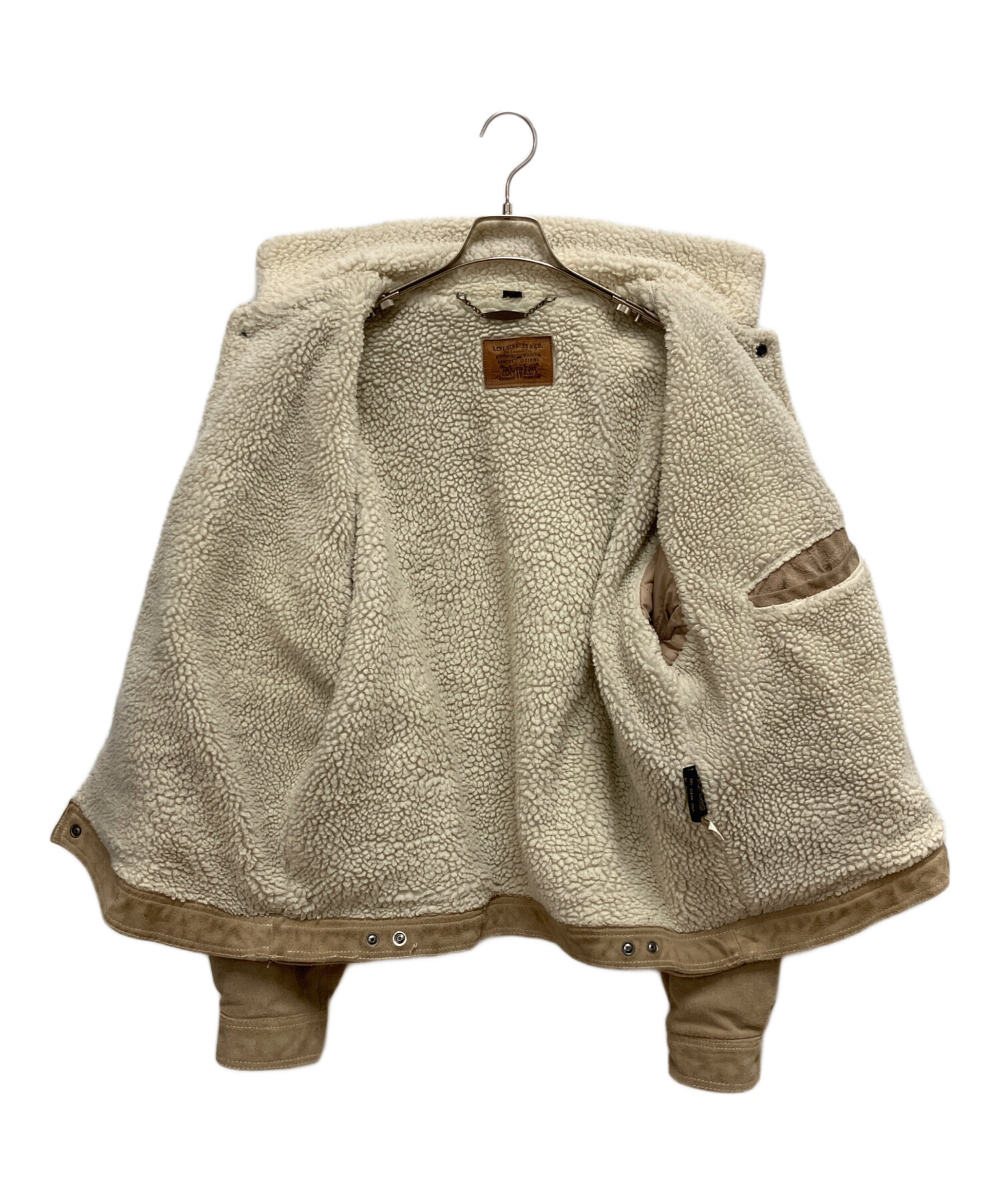 中古・古着通販】LEVI'S (リーバイス) ボアジャケット ベージュ サイズ