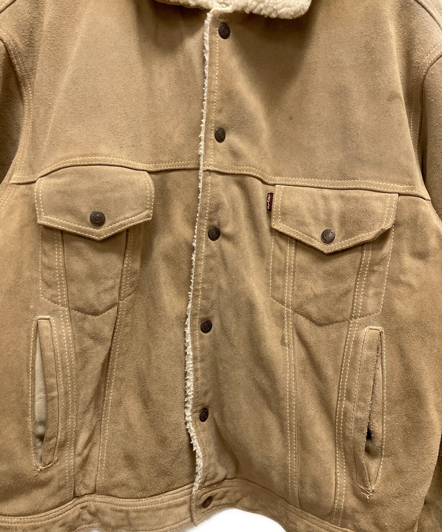 中古・古着通販】LEVI'S (リーバイス) ボアジャケット ベージュ サイズ