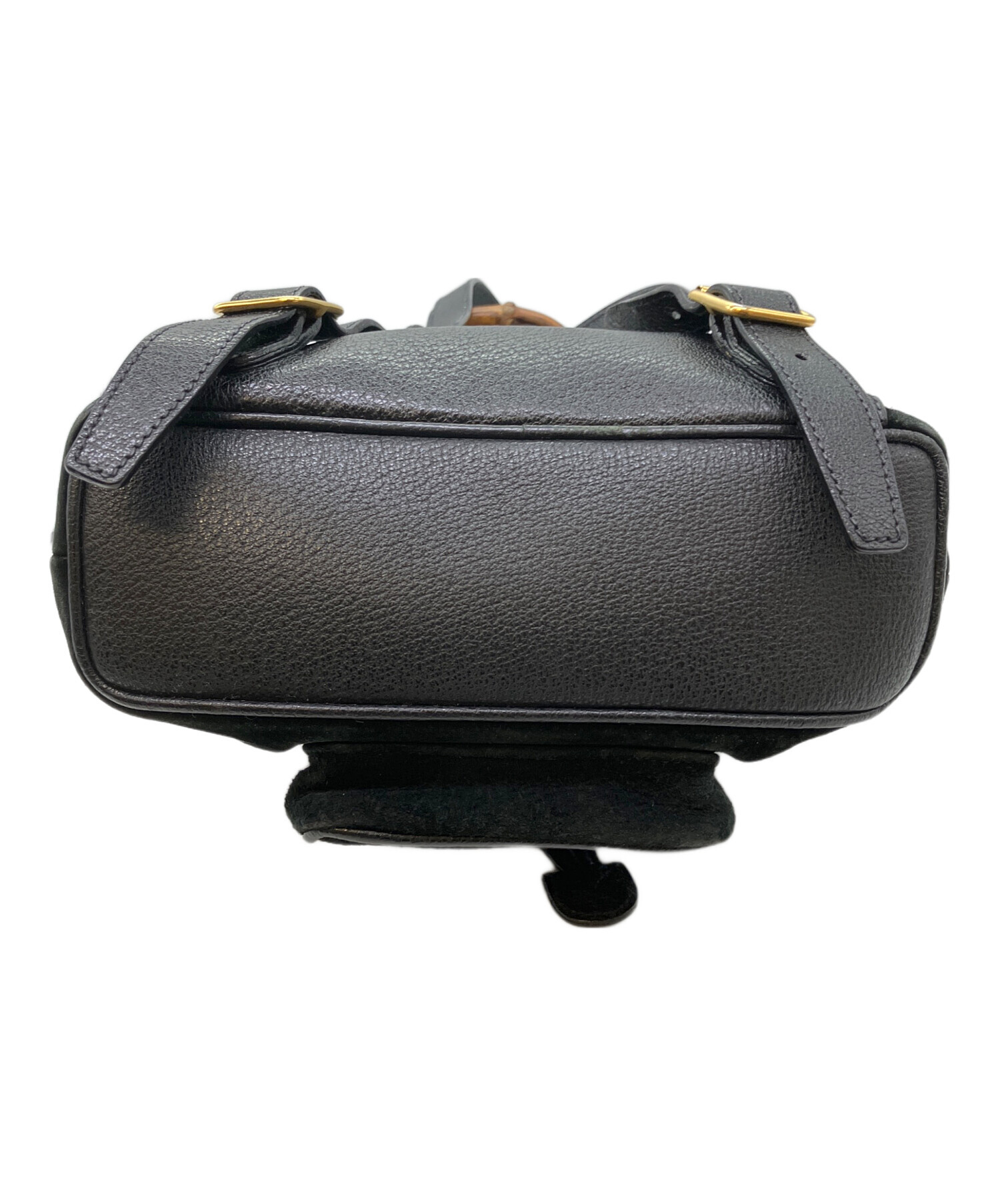 中古・古着通販】GUCCI (グッチ) OLD GUCCI バンブーリュック ブラック