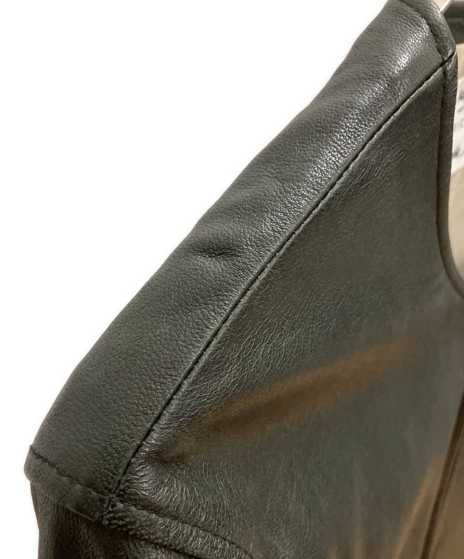 中古・古着通販】VICTIM (ヴィクティム) レザーノーカラーライダース