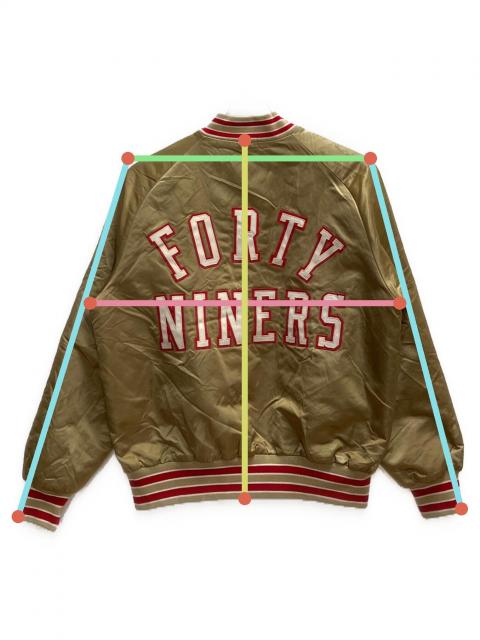 San Francisco 49ers ボンバージャケット80‘美品Mサイズ San Francisco 49ers ボンバージャケット80'美品Mサイズ
