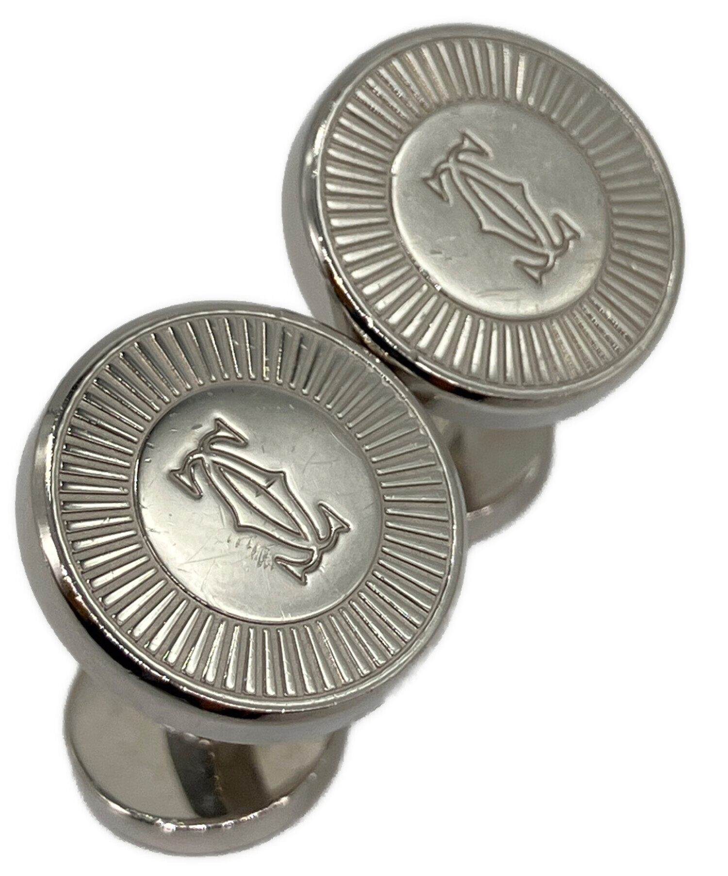 中古・古着通販】Cartier (カルティエ) ドゥ―ブルC カフス シルバー