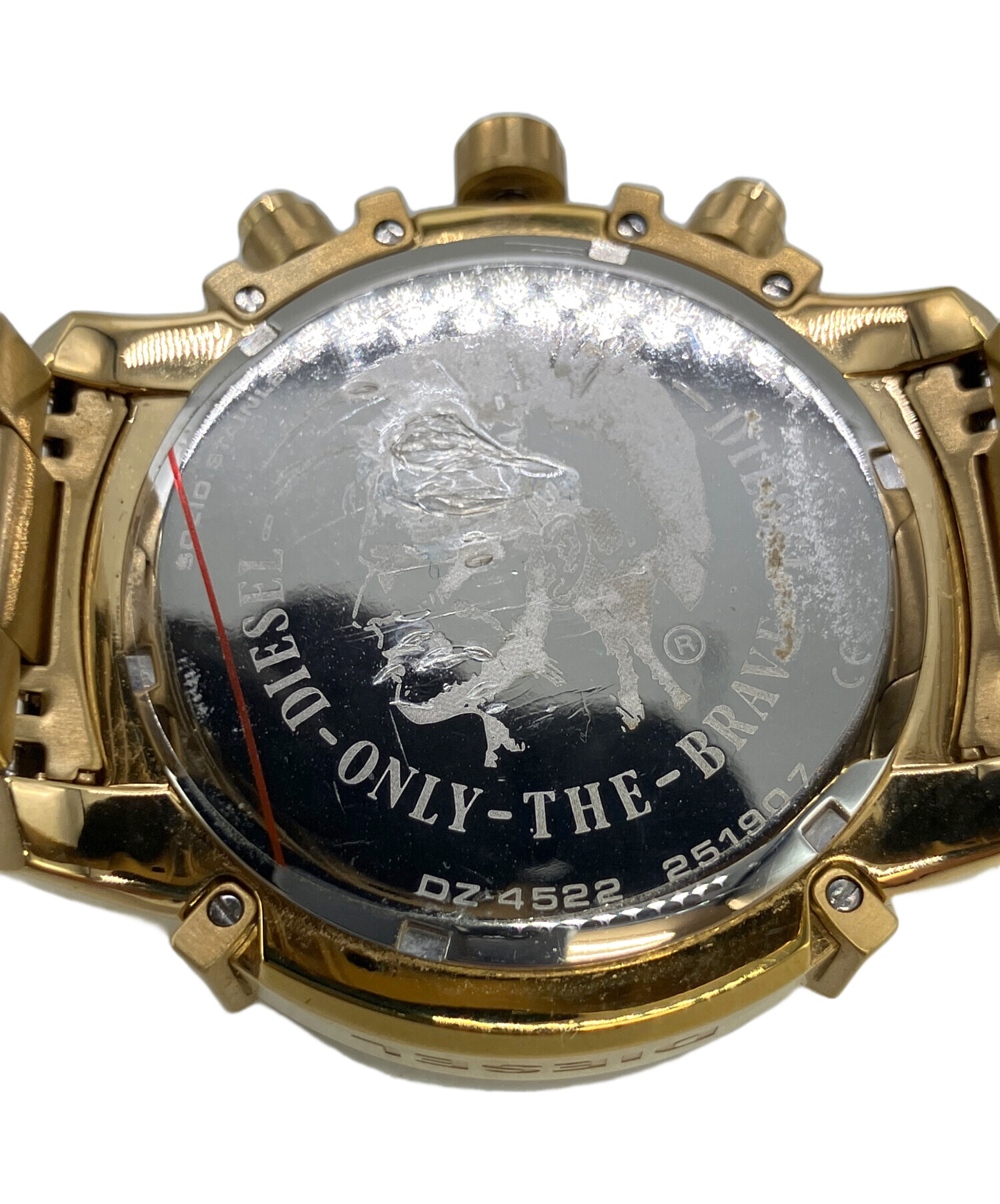 モフリン、ゴールド中古 中古・古着通販】DIESEL (ディーゼル) Griffed クロノグラフ ブラック