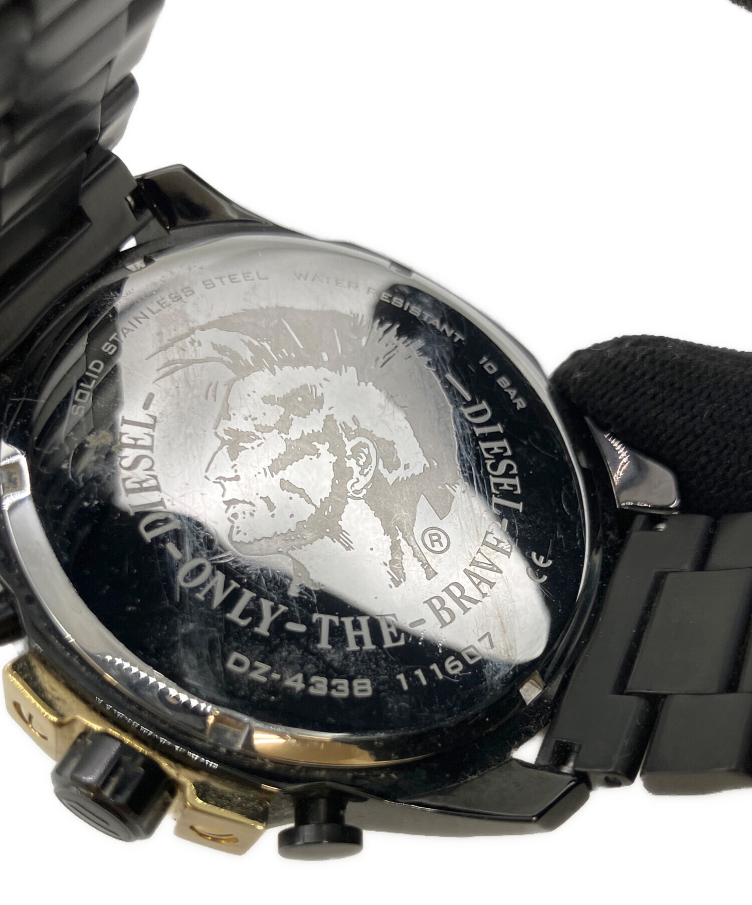 中古・古着通販】DIESEL (ディーゼル) クロノグラフ ブラック 