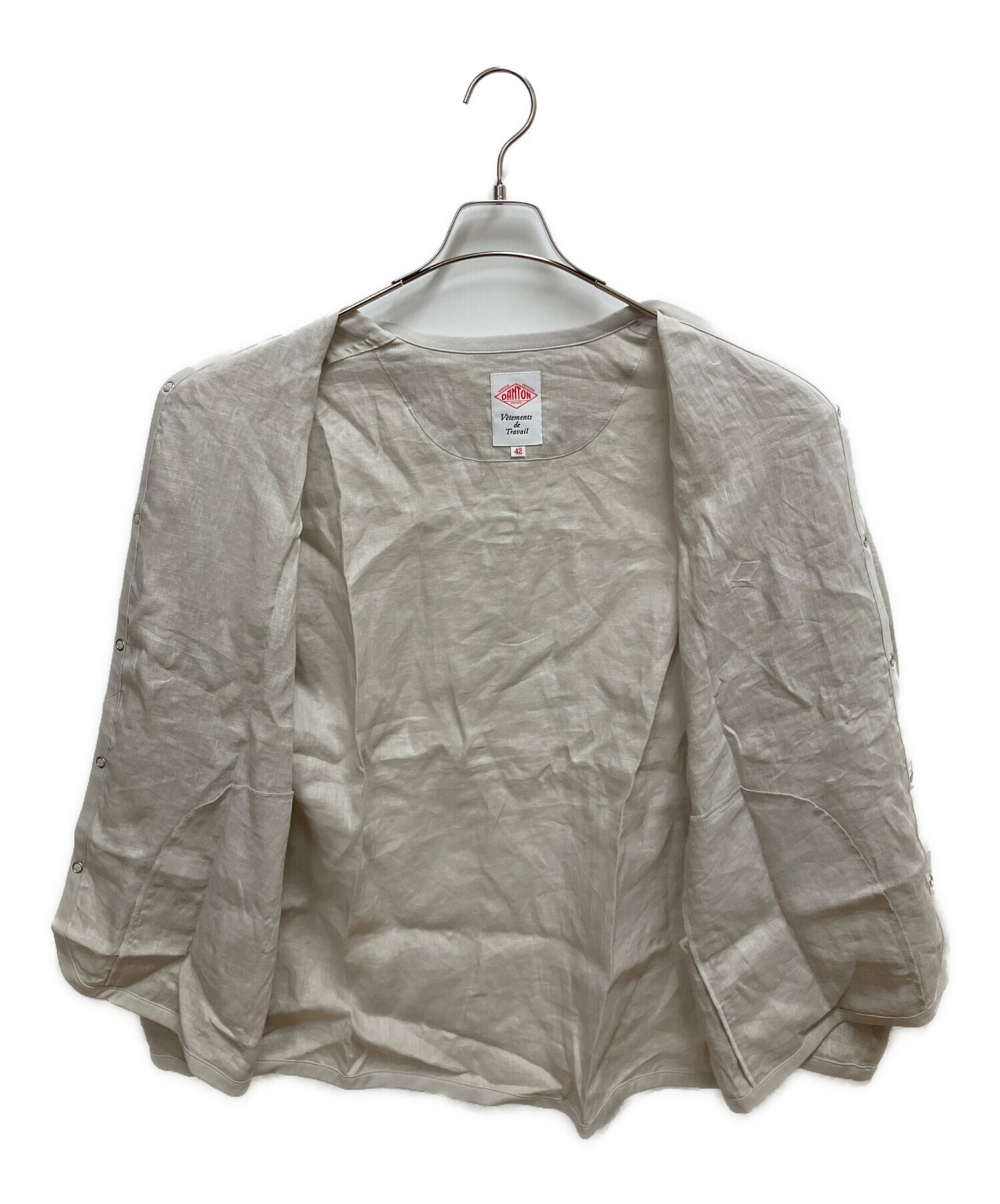 中古・古着通販】DANTON (ダントン) MEN'S LINEN SHIRT CARDIGAN