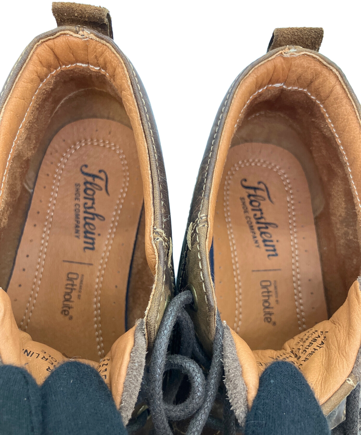 中古・古着通販】Florsheim (フローシャイム) レザーブーツ ブラウン