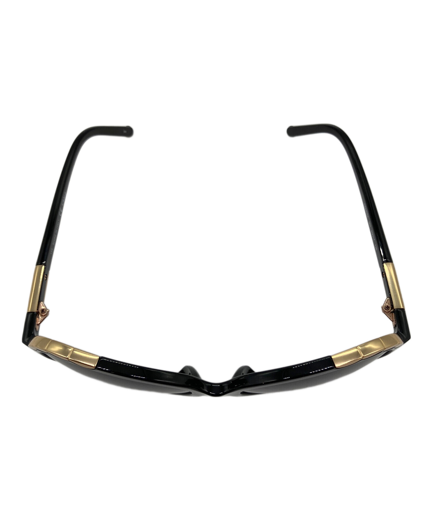 中古・古着通販】Chloe (クロエ) サングラス ブラック×ゴールド サイズ