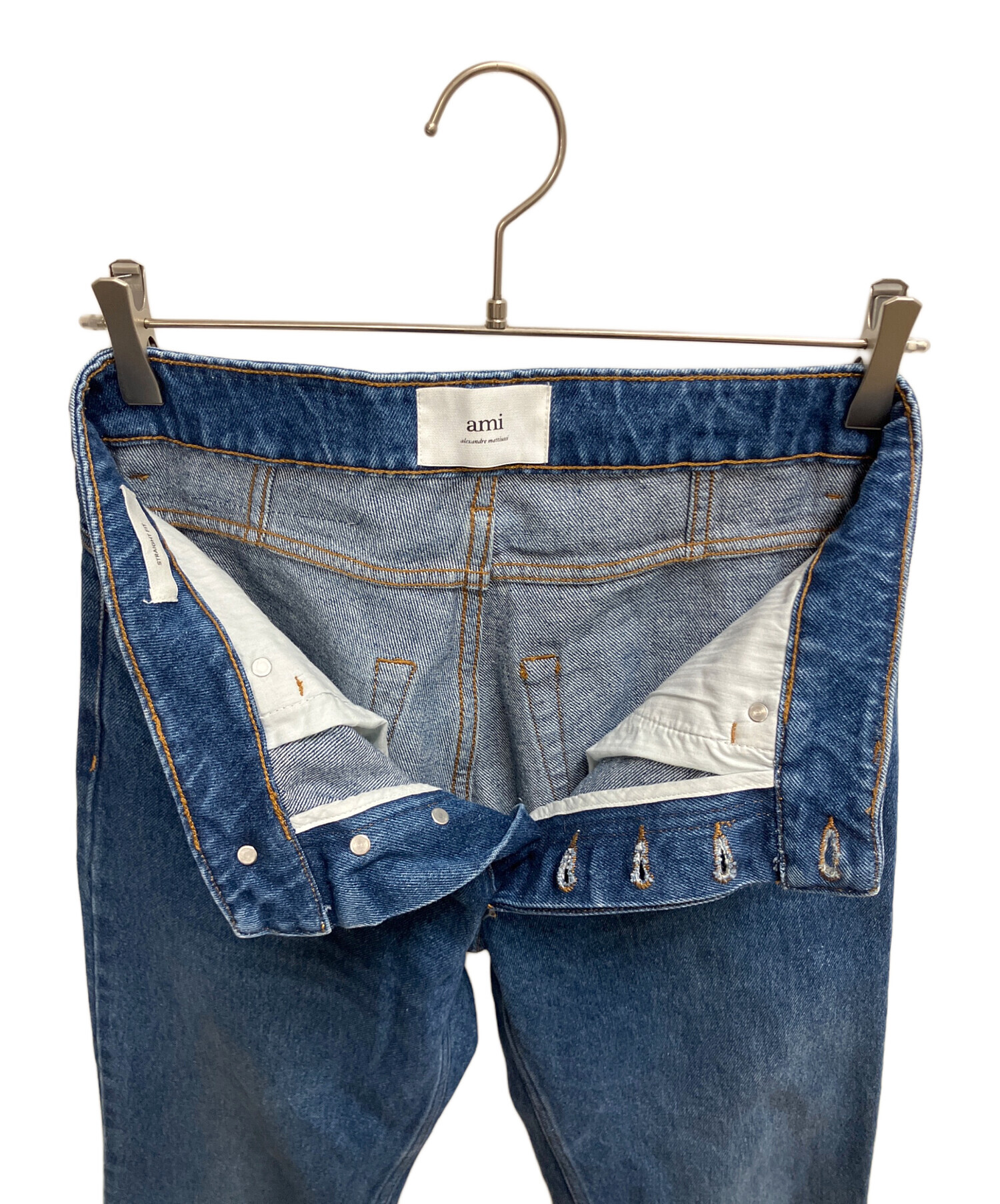 ami ダメージデニム 中古・古着通販】ami (アミ) デニムパンツ インディゴ サイズ:SIZE 26