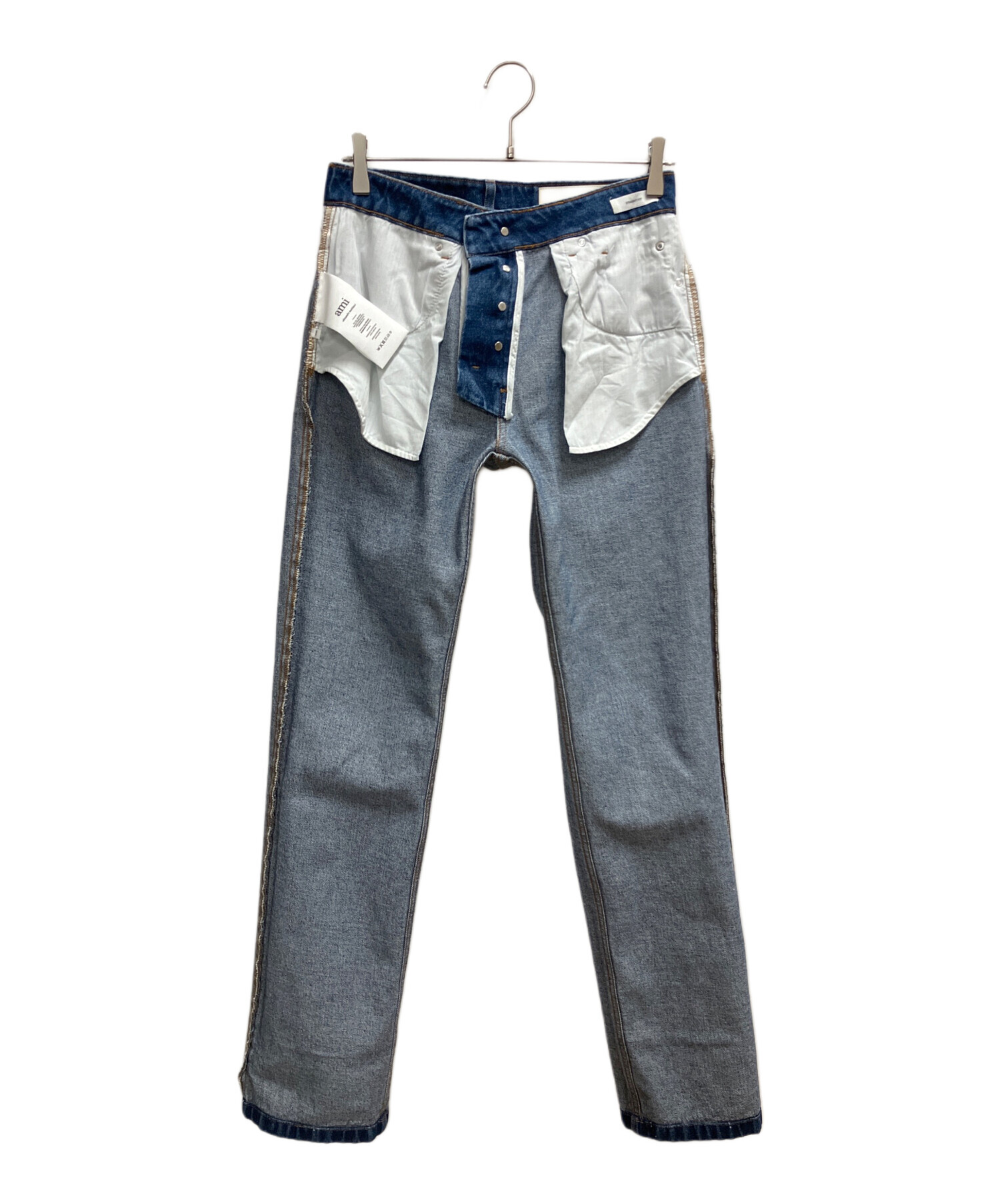 ami アミ デニムパンツ 27(XS位) インディゴ(デニム) 【古着】【中古】 中古・古着通販】ami (アミ) デニムパンツ インディゴ サイズ:SIZE 26