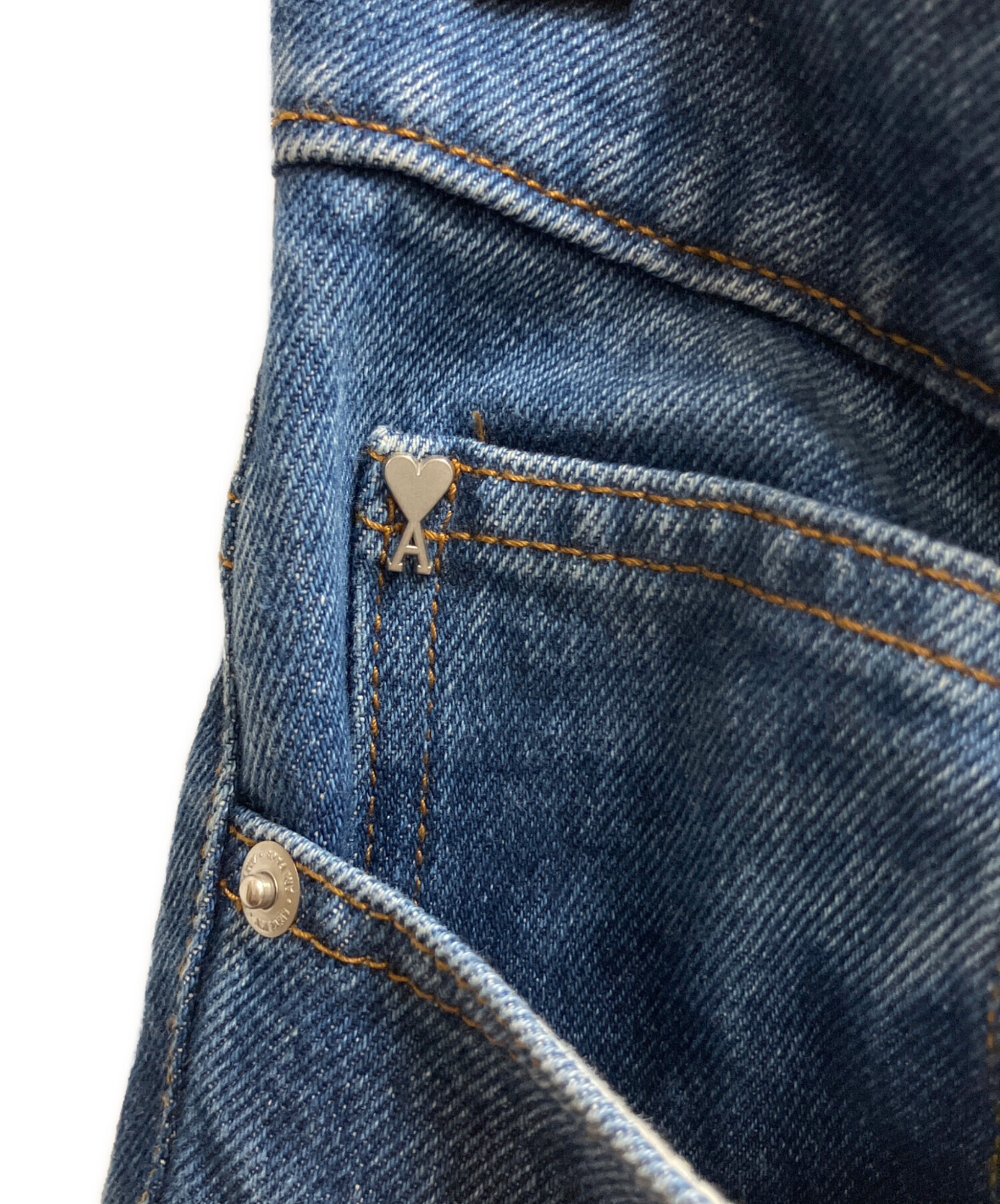 中古・古着通販】ami (アミ) デニムパンツ インディゴ サイズ:SIZE 26