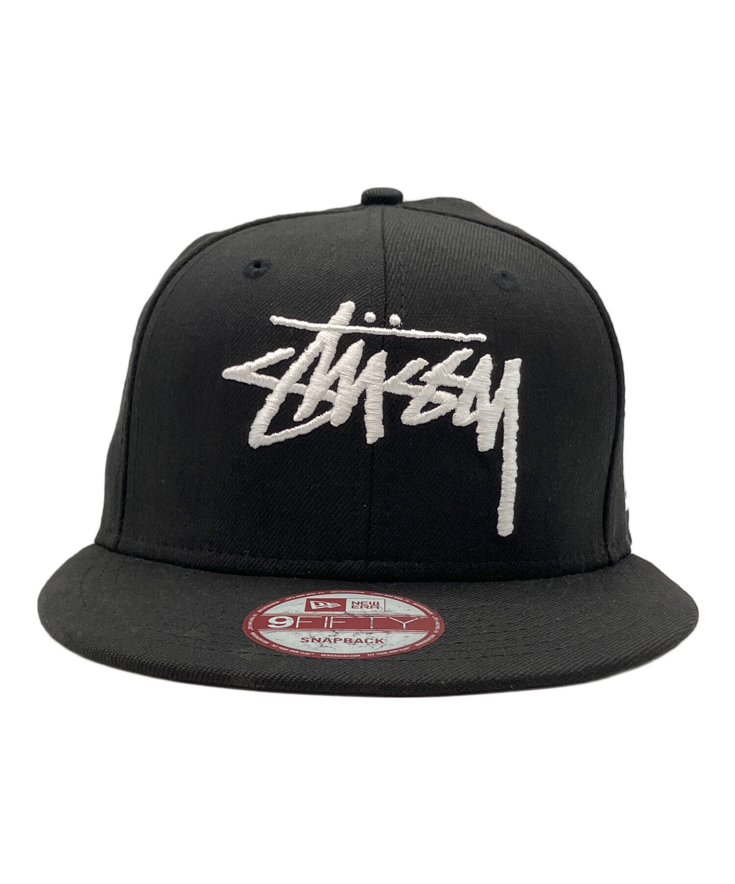 STUSSY ステューシー キャップ  黒 【古着】【中古】【送料無料】 中古・古着通販】New Era (ニューエラ) stussy (ステューシー