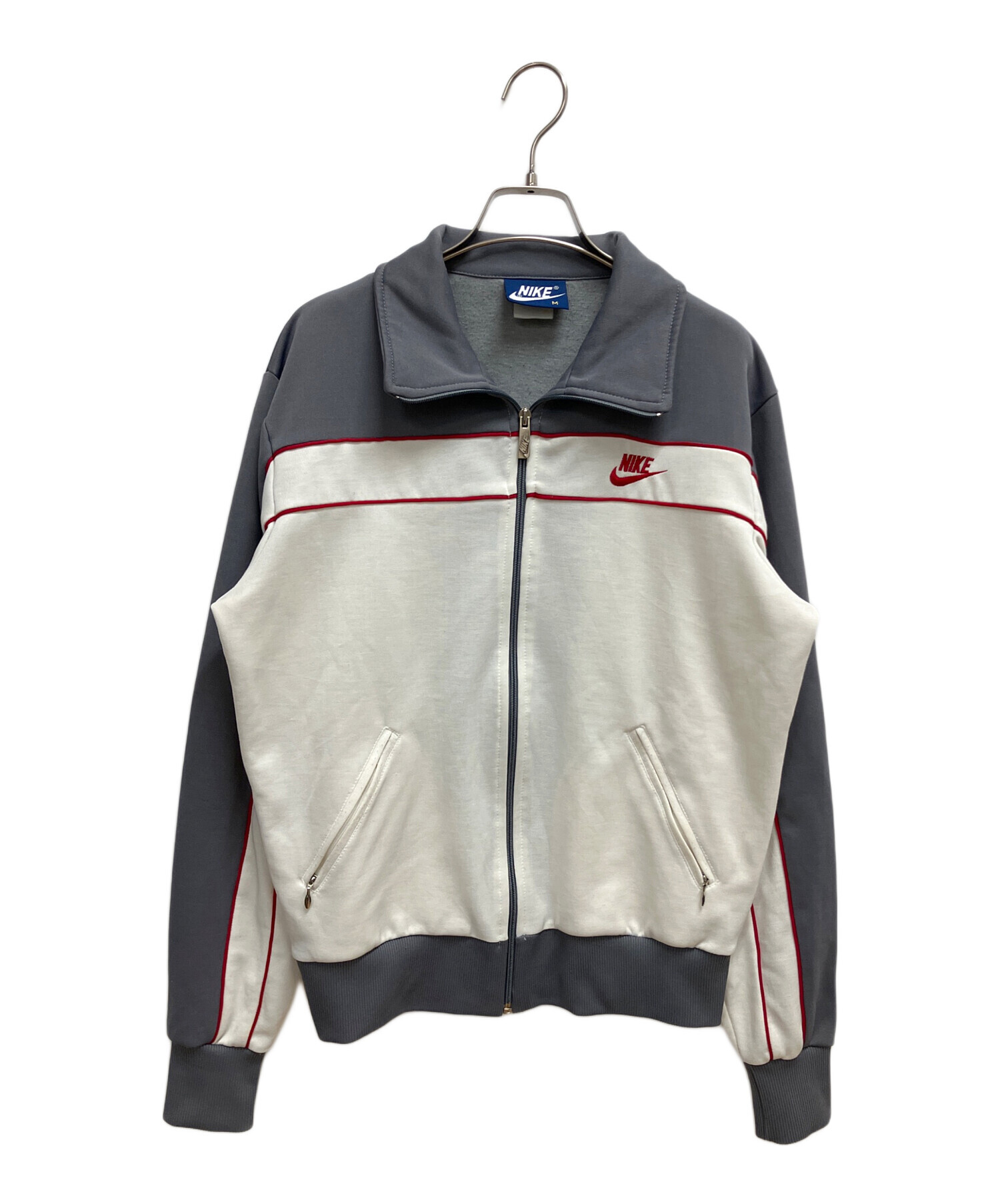 中古・古着通販】NIKE (ナイキ) トラックジャケット ホワイト×グレー