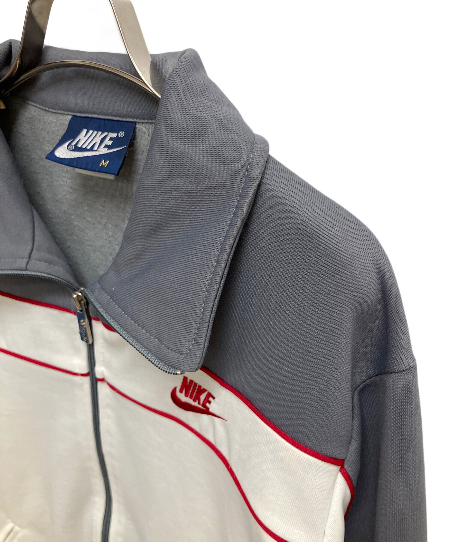 中古・古着通販】NIKE (ナイキ) トラックジャケット ホワイト×グレー