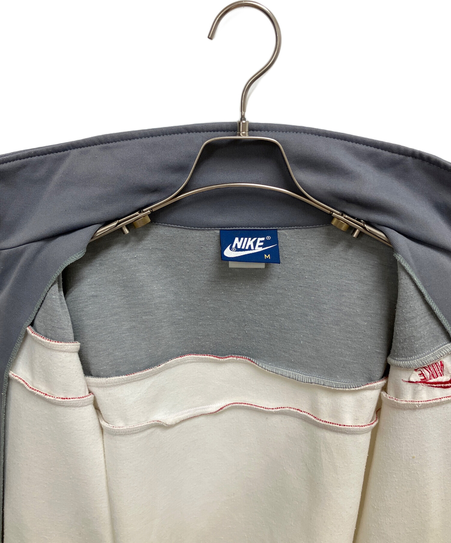 中古・古着通販】NIKE (ナイキ) トラックジャケット ホワイト×グレー