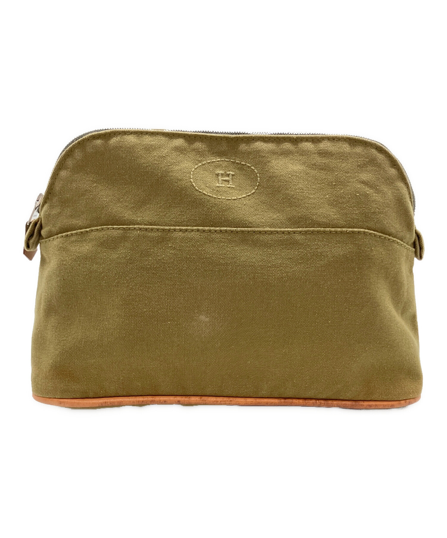 中古・古着通販】HERMES (エルメス) ボリードポーチ オリーブ