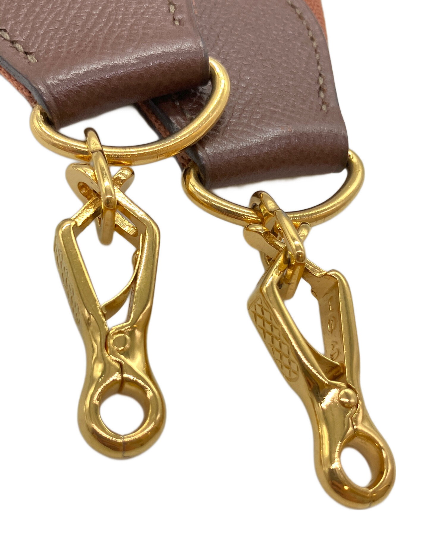 中古・古着通販】HERMES (エルメス) ショルダーストラップ ブラウン 