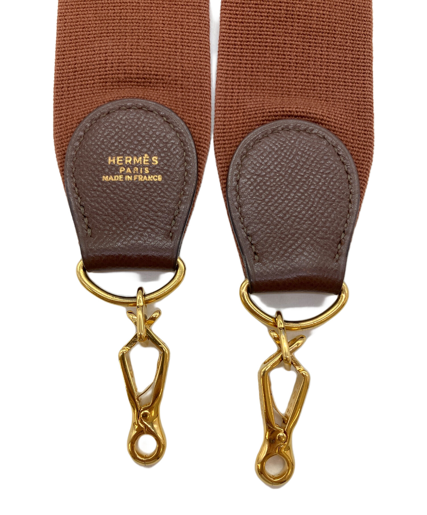 中古・古着通販】HERMES (エルメス) ショルダーストラップ ブラウン