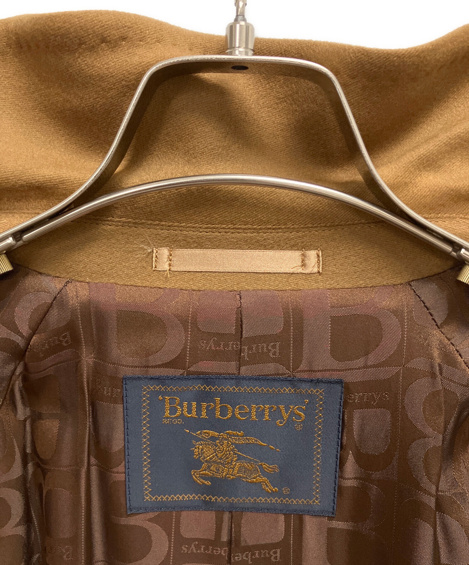 中古・古着通販】BURBERRY (バーバリー) カシミヤコート ブラウン