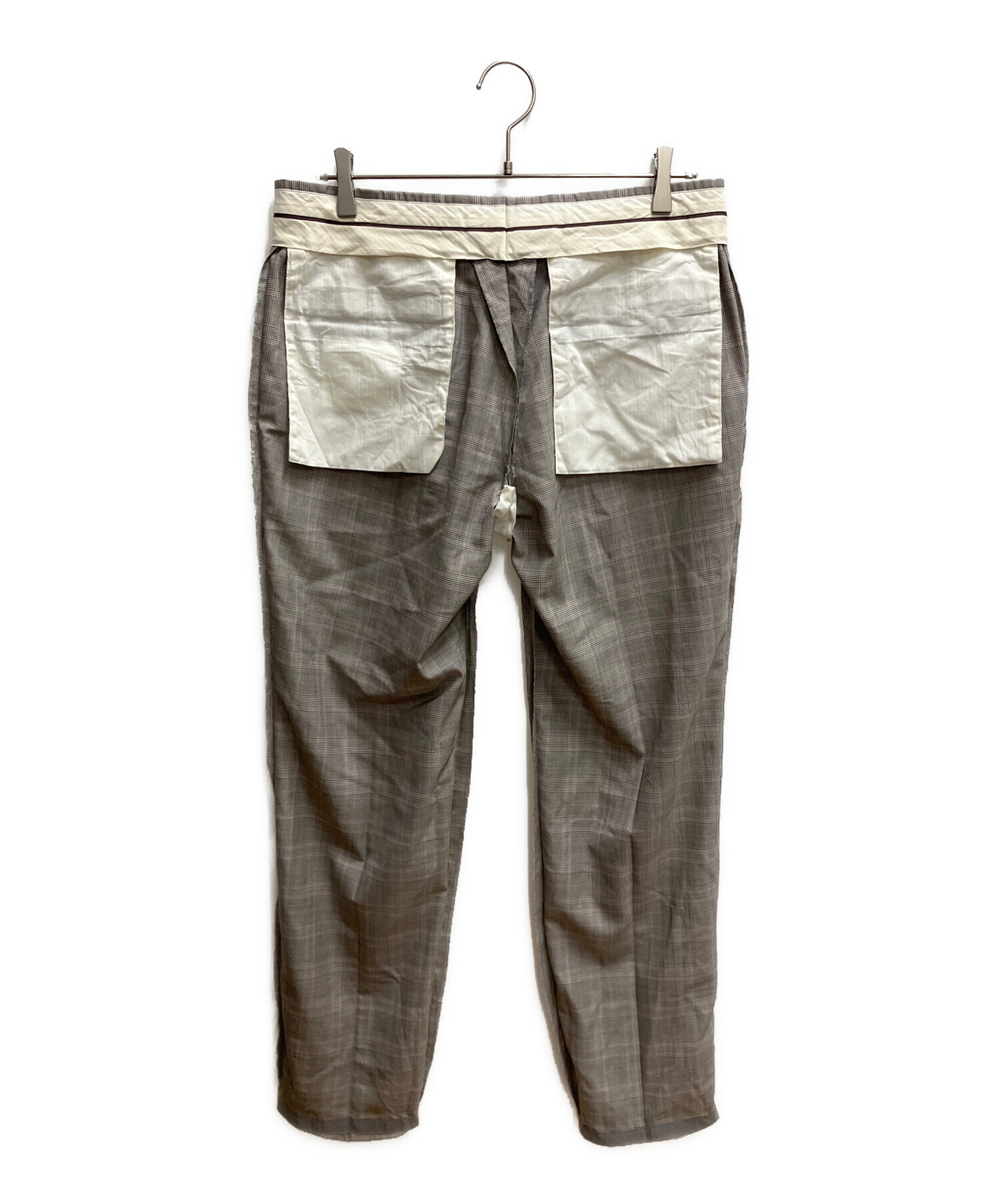 HERMES パンツ グレー 中古・古着通販】HERMES (エルメス) スラックス グレー サイズ:W88