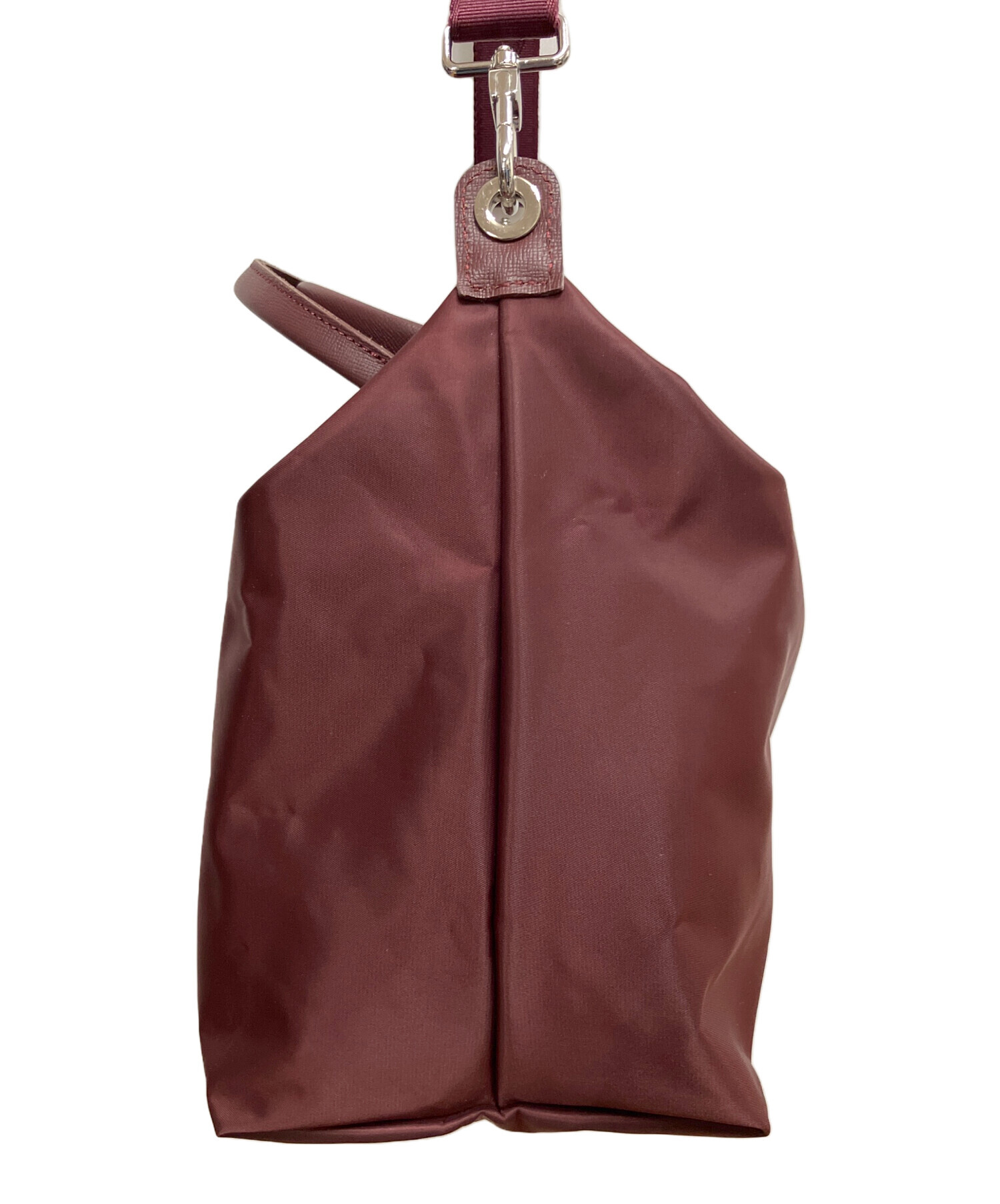 中古・古着通販】LONGCHAMP (ロンシャン) 2WAYショルダーバッグ ワイン 