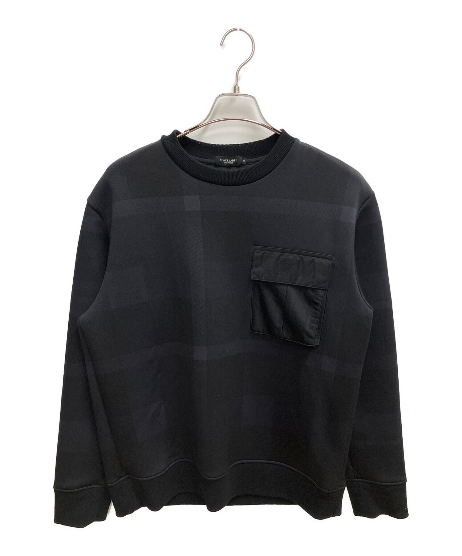 BLACKLABEL CRESTBRIDGE スウェット エンボスチェックグラフィックスウェットシャツ