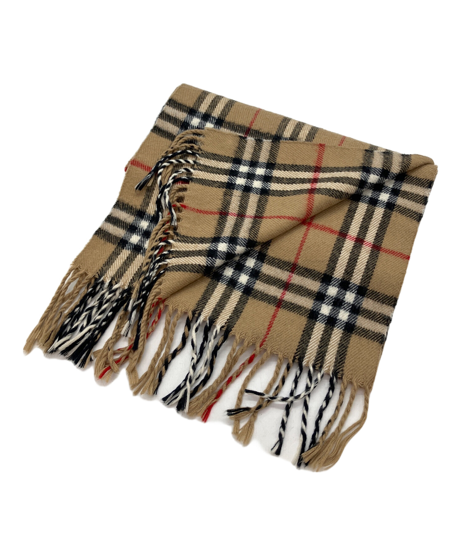 Burberryマフラー　新品　未使用 タグ付き　イングランド製　ベージュ Burberryマフラー 新品 未使用 ベージュ イングランド製 タグ付き