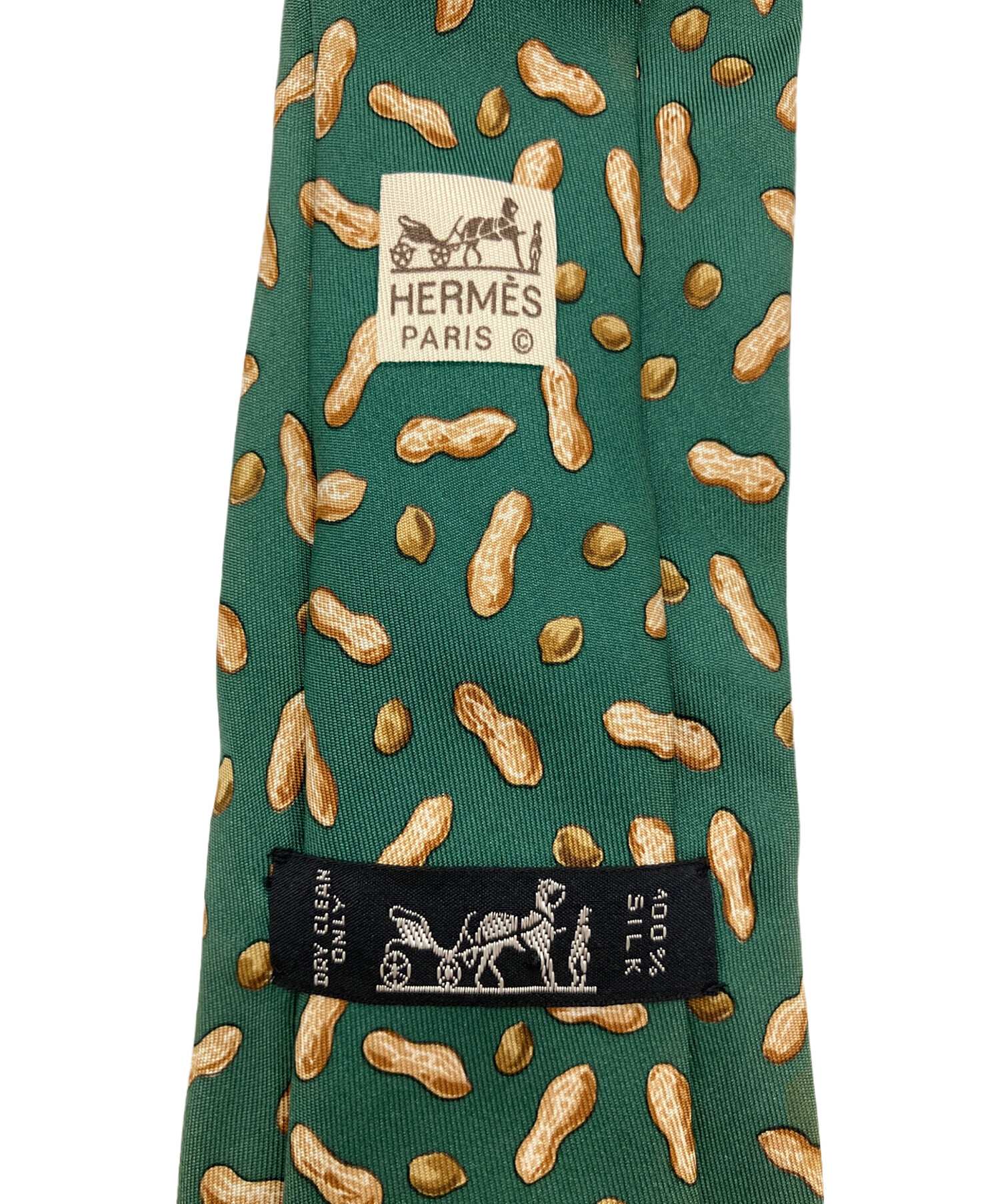 中古・古着通販】HERMES (エルメス) ネクタイ グリーン サイズ