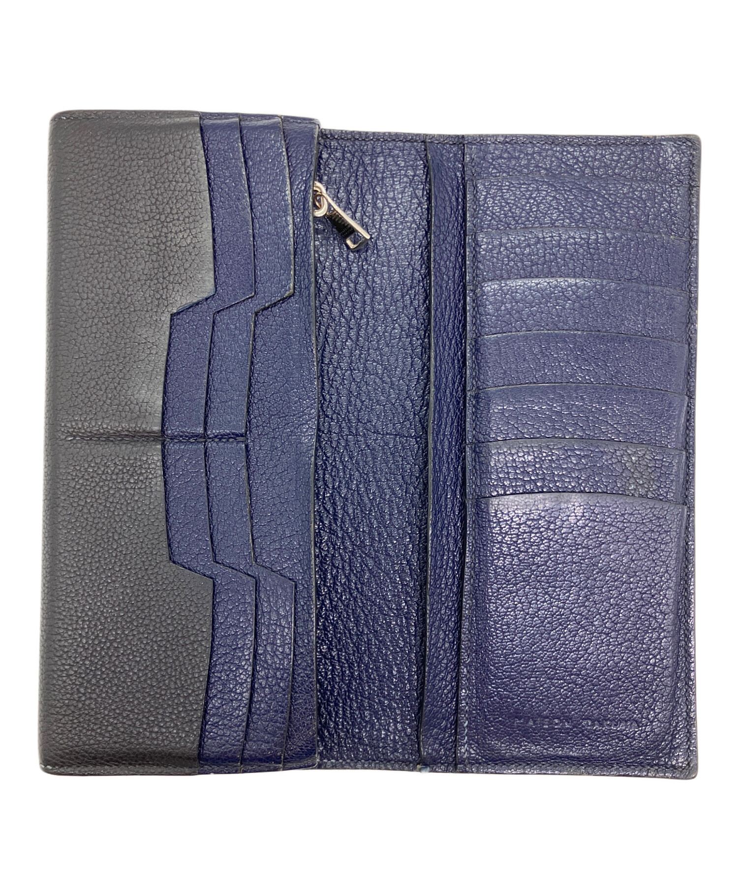 【瀬戸大橋店】 中古 長財布 MAISON TAKUYA ネイビー 【124】 MAISON TAKUYA(メゾンタクヤ) ラウンドジップ長財布 ネイビー｜【公式