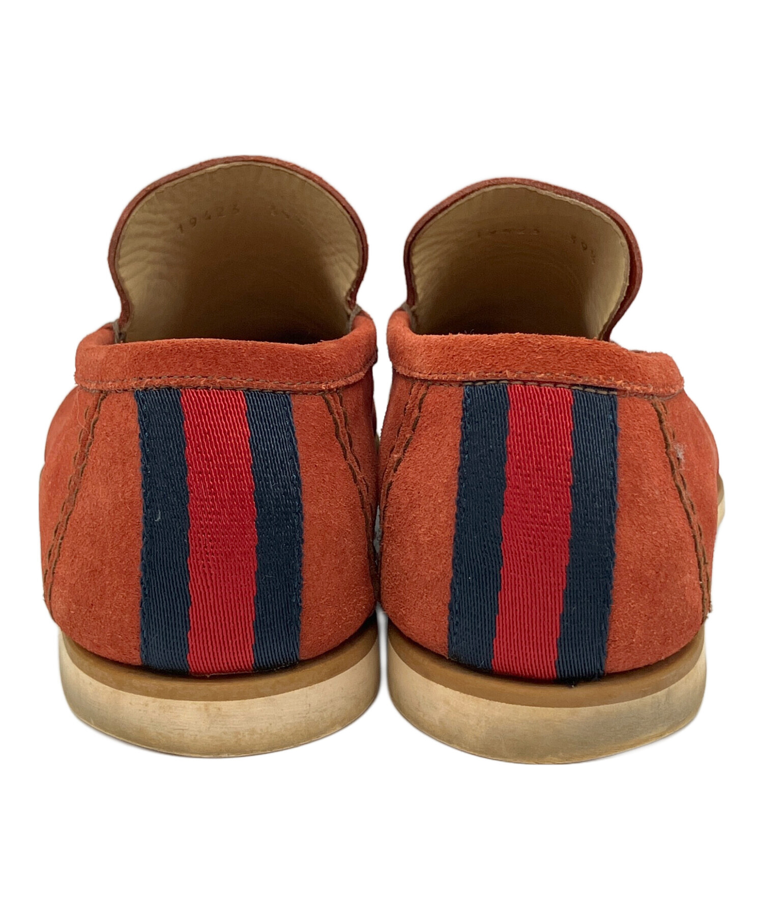 中古・古着通販】GUCCI (グッチ) スエードスリッポン ブラウン サイズ 