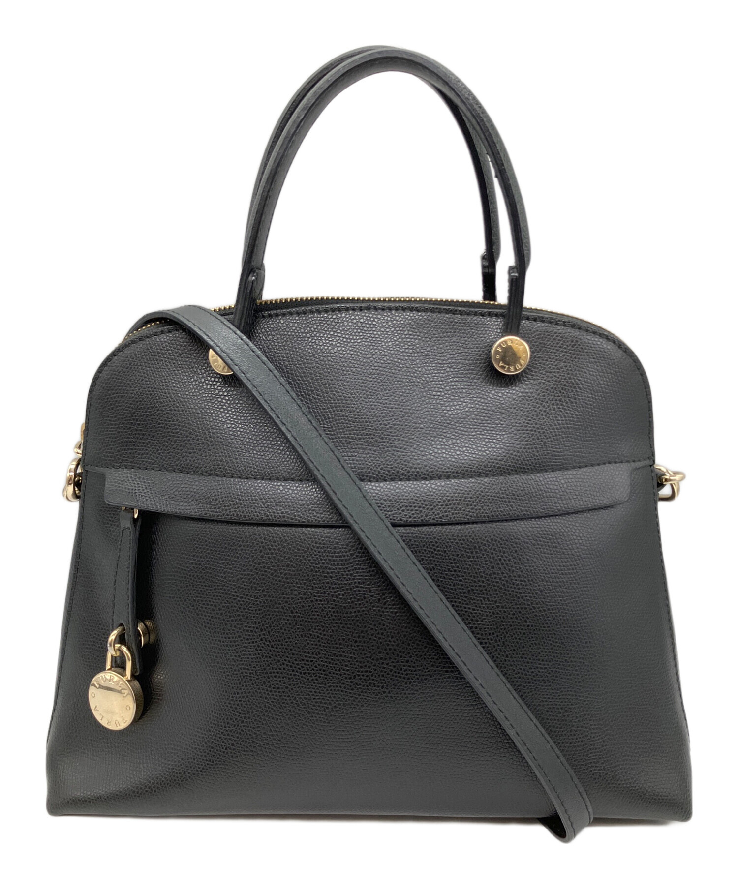 中古・古着通販】FURLA (フルラ) PIPER 2WAYバッグ ブラック｜ブランド 