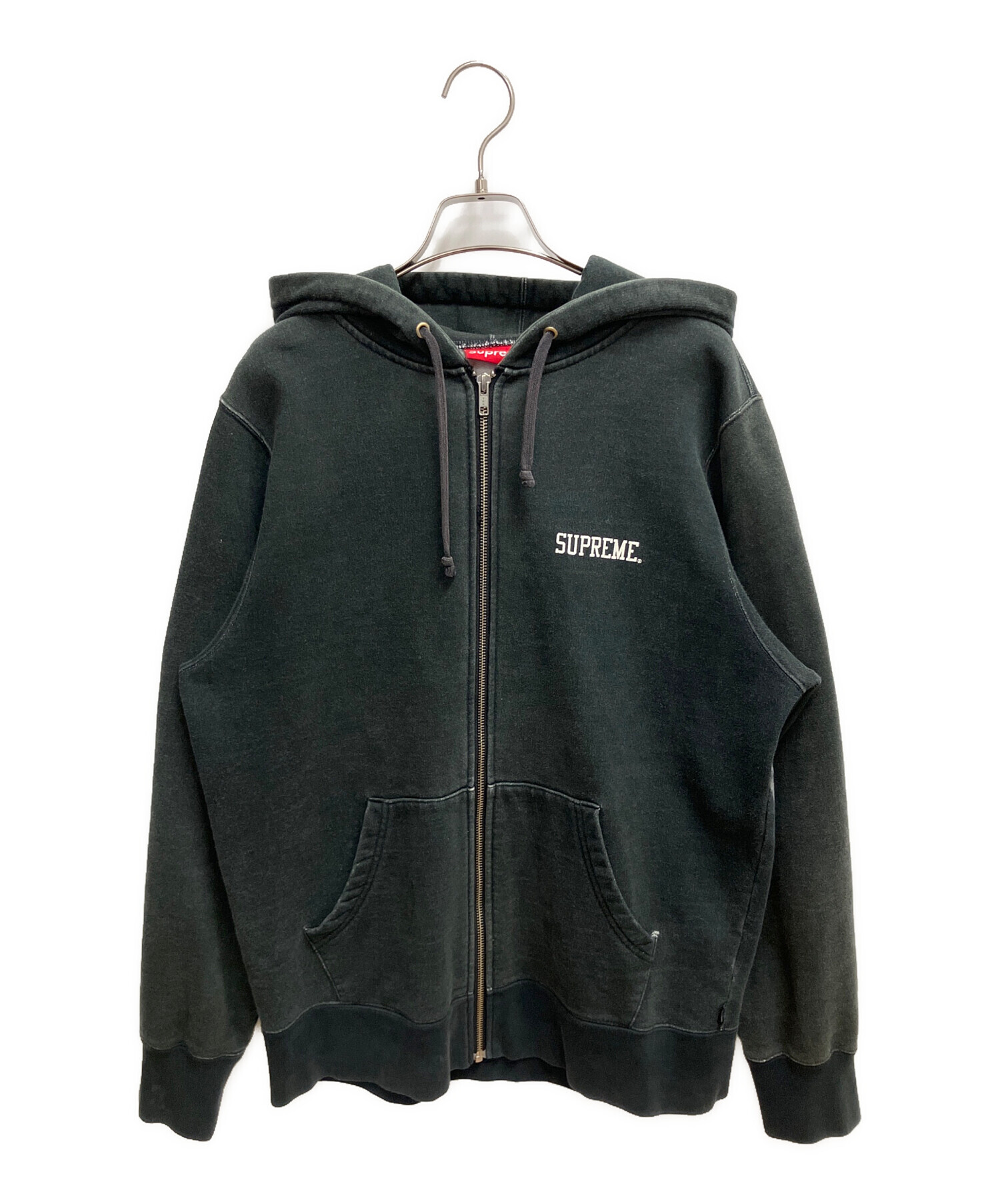 中古・古着通販】SUPREME (シュプリーム) ジップパーカー ブラック 