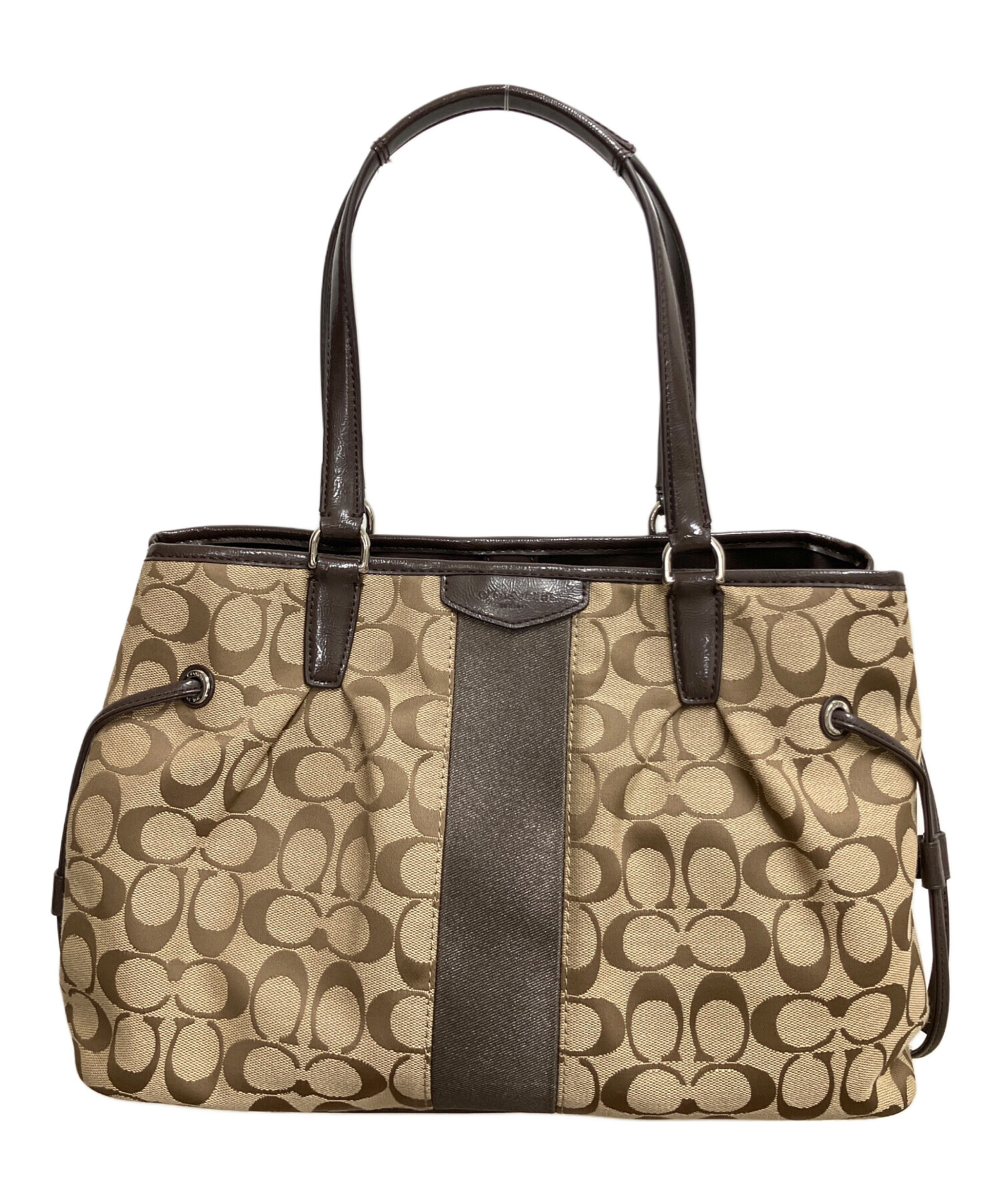 中古・古着通販】COACH (コーチ) シグネチャー トートバッグ ブラウン 