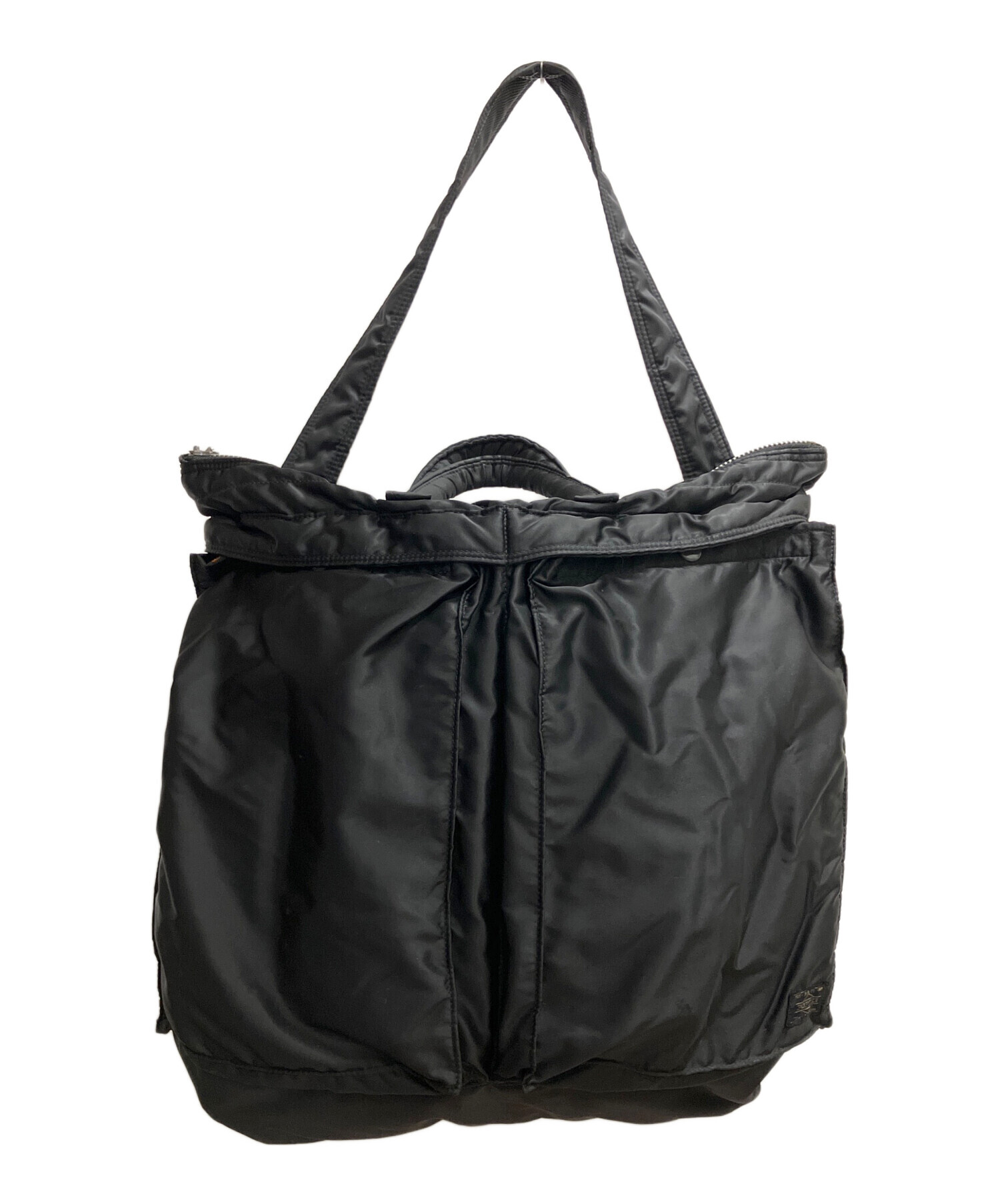 未使用 PORTER タンカー ヘルメットバッグ L 2way ブラック 中古・古着通販】PORTER (ポーター) タンカー HELMET BAG(L) ブラック