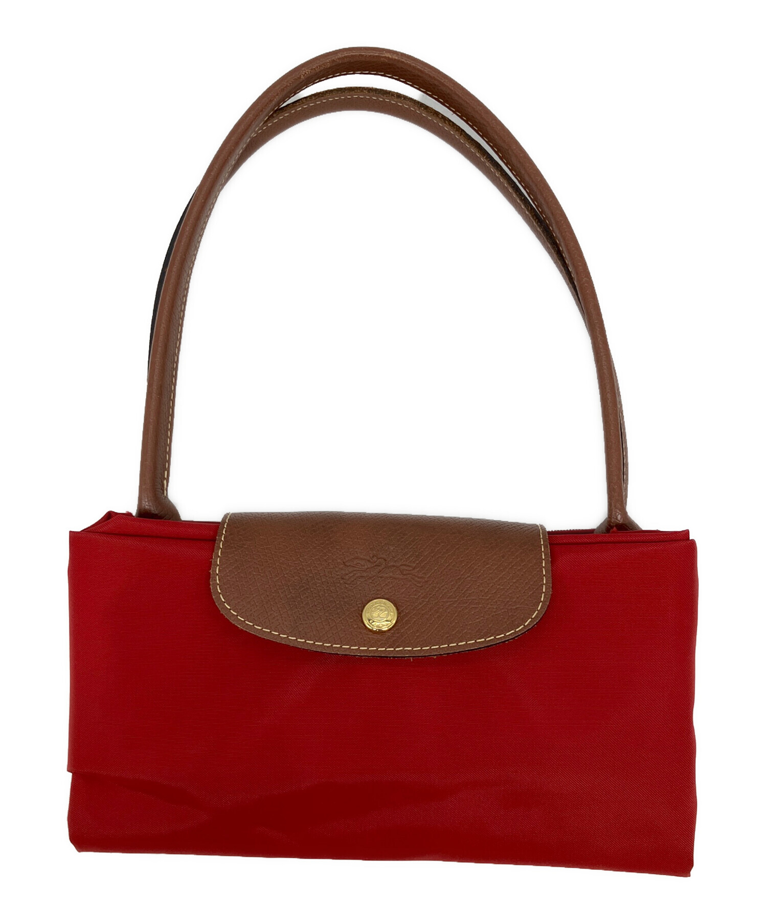 中古・古着通販】LONGCHAMP (ロンシャン) トートバッグ レッド