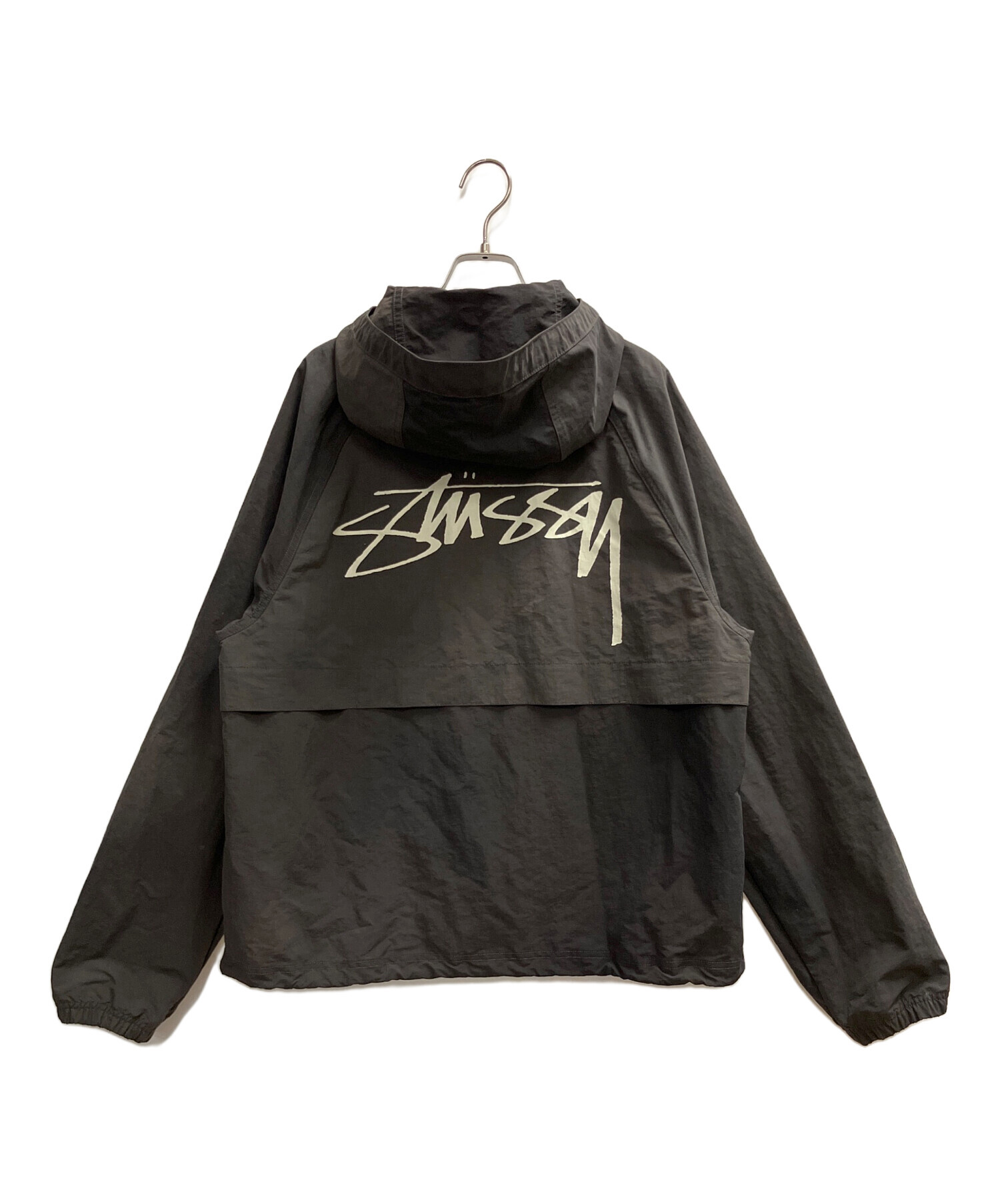 Stussy ダークグレー シェルジャケット Mサイズ 中古・古着通販】stussy (ステューシー) シェルジャケット