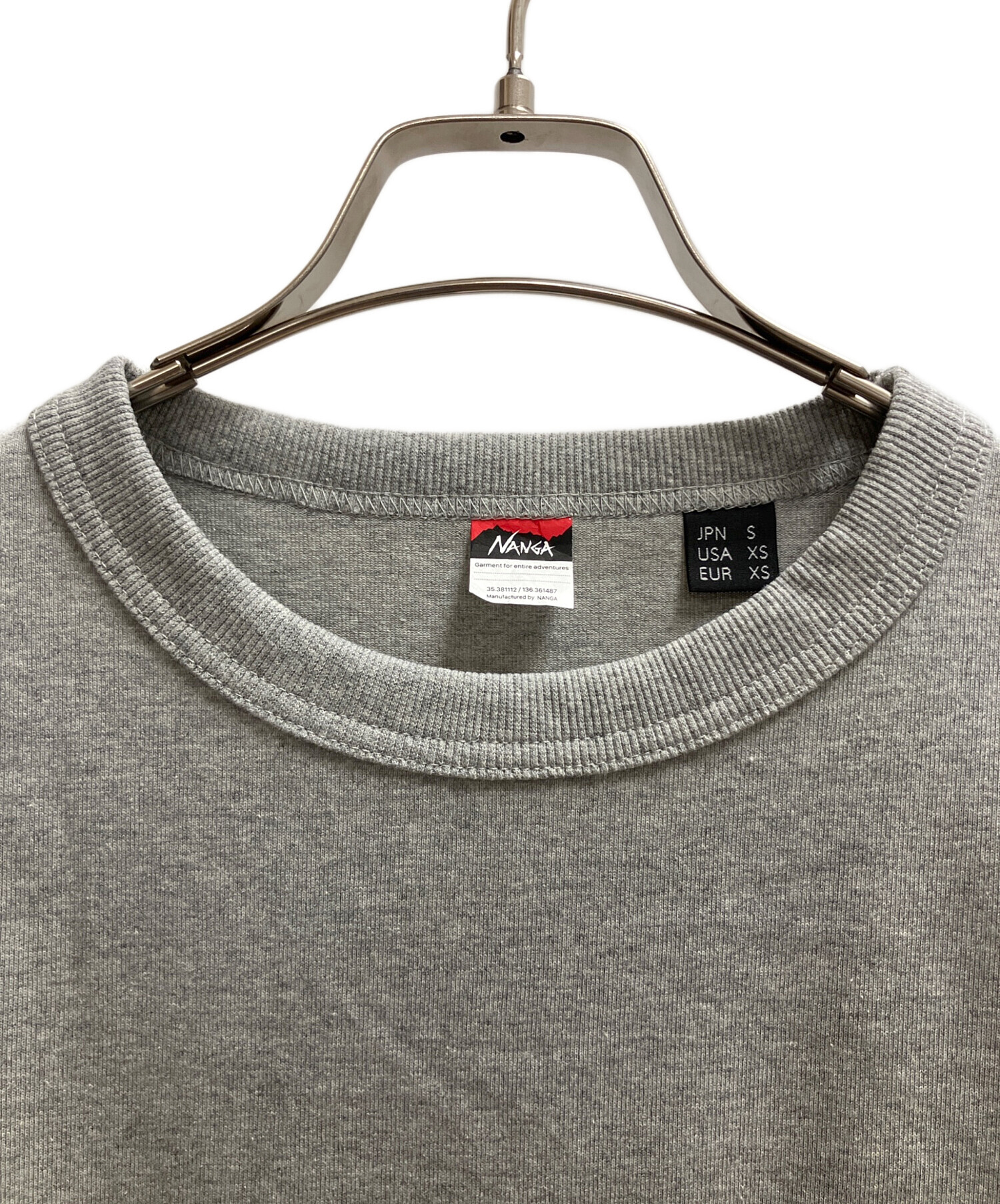 NANGA グレー 長袖カットソー L NANGA｜ナンガのTシャツ⁄カットソー