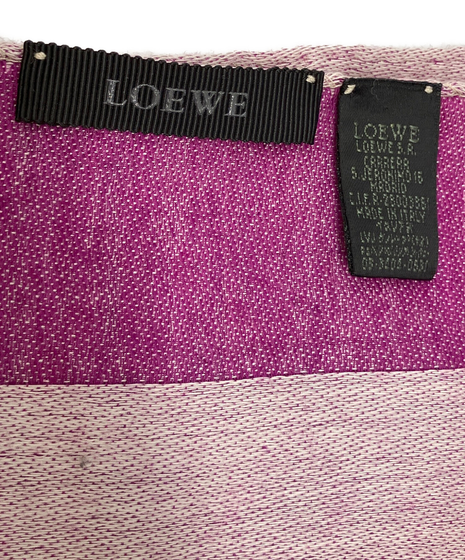 中古・古着通販】LOEWE (ロエベ) ロゴストール グレー×パープル