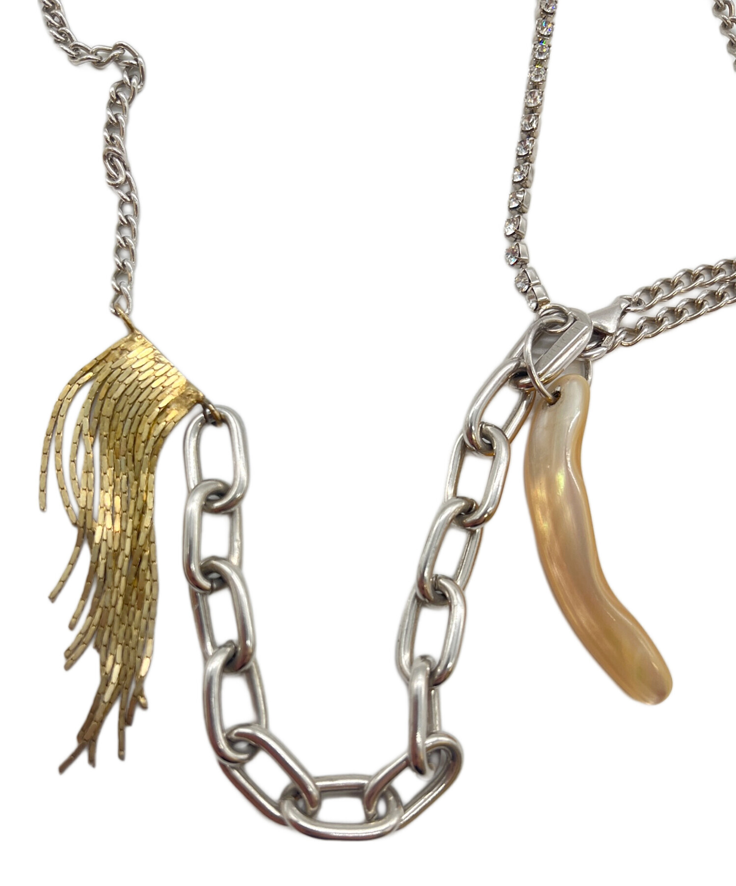 IOSSELLIANI イオッセリアーニ Drop ロングネックレス シルバー IOSSELLIANI（イオッセリアーニ）の「Iosselliani/CLASSIC COLLECTION