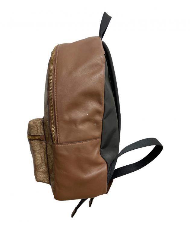 中古・古着通販】COACH (コーチ) シグネチャー リュック ブラウン