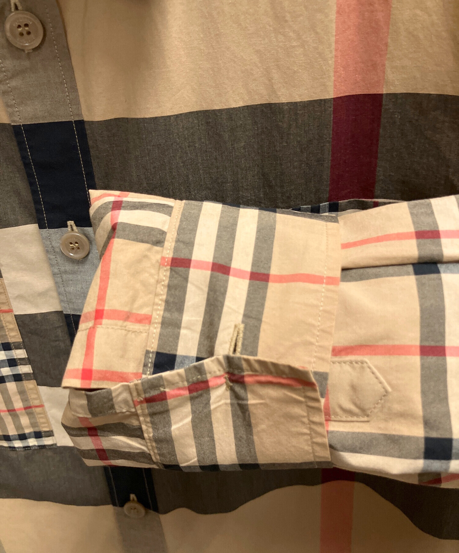 中古・古着通販】BURBERRY (バーバリー) 長袖シャツ ベージュ サイズ