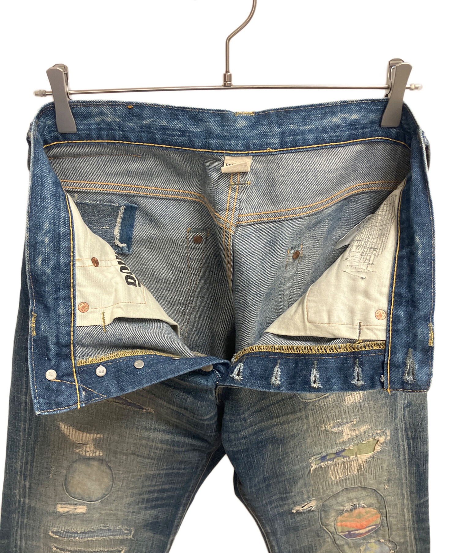ＲＲＬ　ダメージデニム　Ｗ30 中古・古着通販】RRL (ダブルアールエル) ダメージデニムパンツ