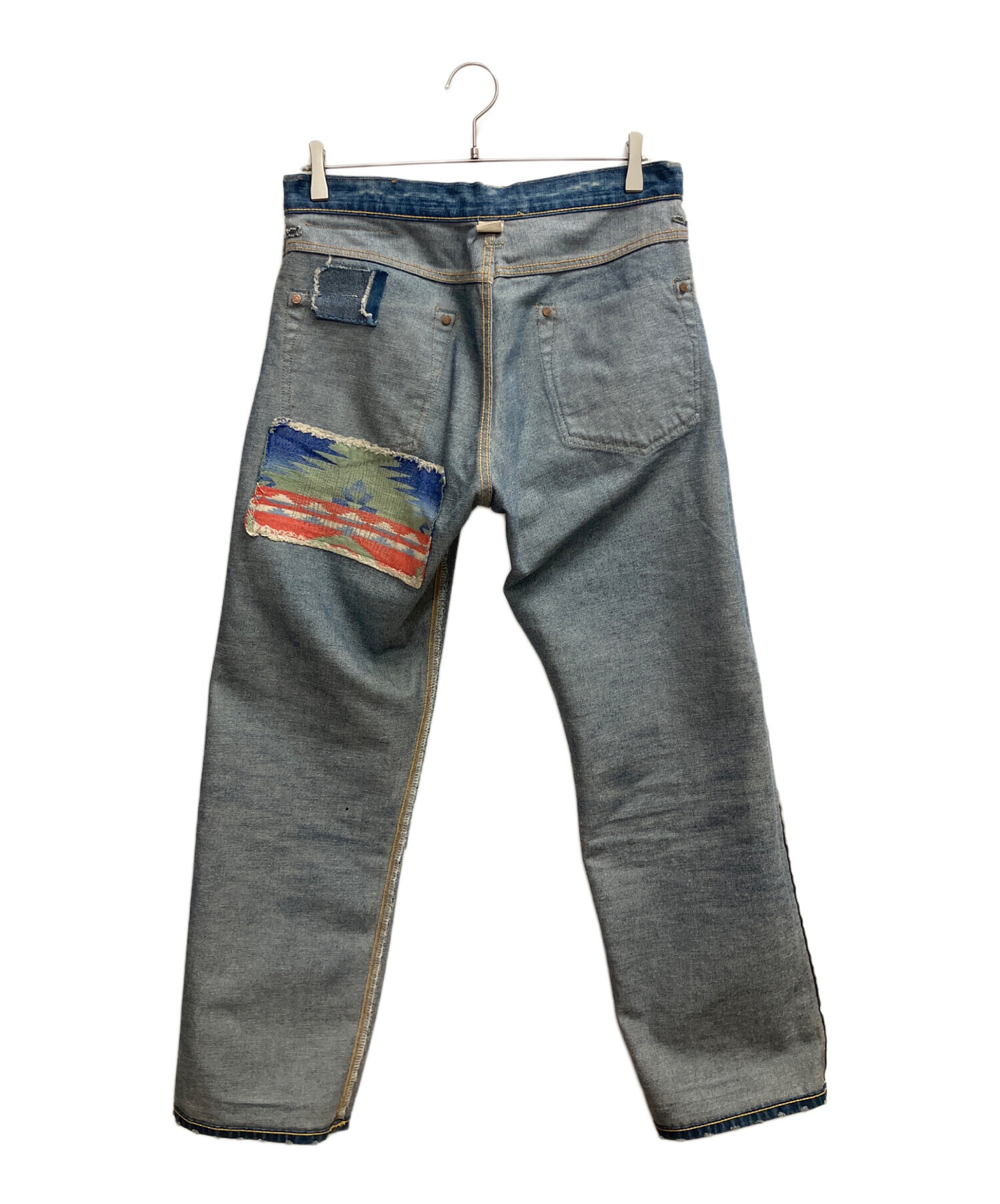 中古・古着通販】RRL (ダブルアールエル) ダメージデニムパンツ