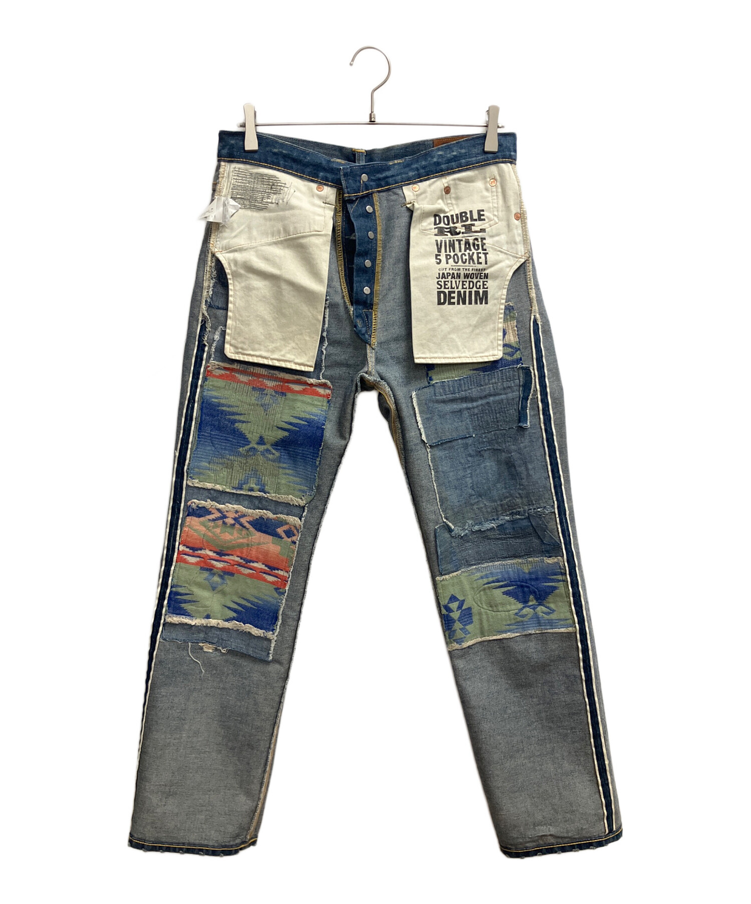 中古・古着通販】RRL (ダブルアールエル) ダメージデニムパンツ 