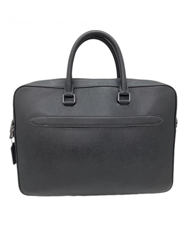 極美品 COACH コーチ イーサン スリム ビジネスバッグ レザー ブラック 中古・古着通販】COACH (コーチ) イーサン スリム ブリーフ ビジネス